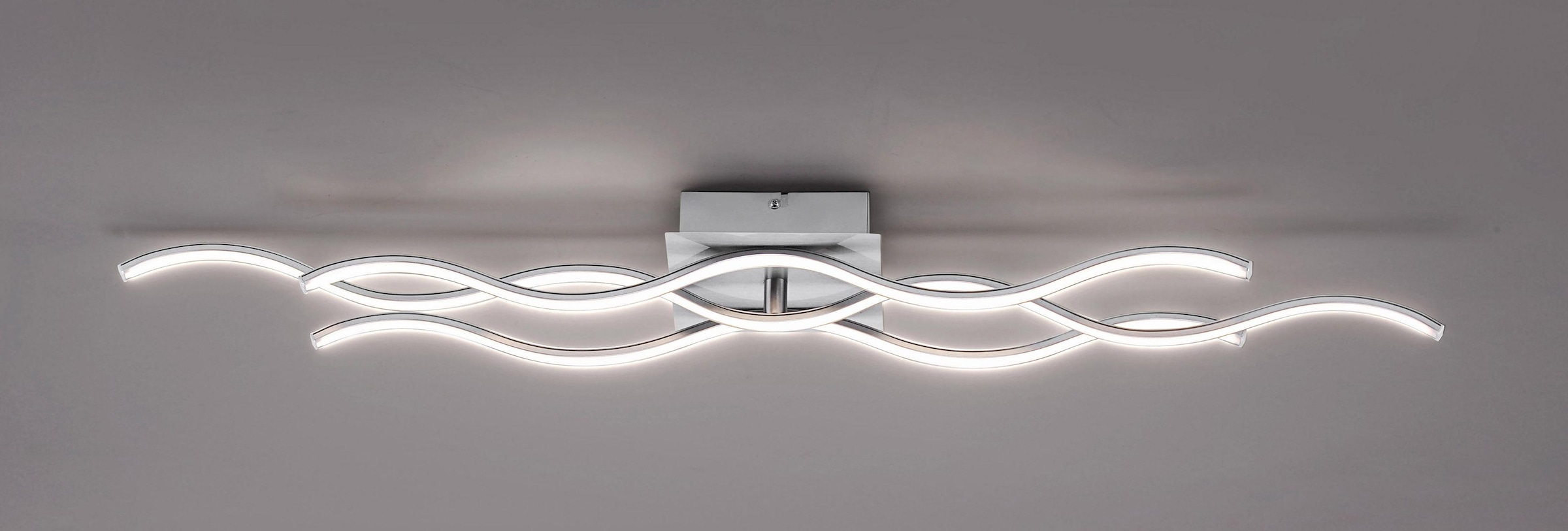 JUST LIGHT Deckenleuchte »WELLA«, 1 flammig, Leuchtmittel LED-Board | LED fest integriert, inklusive festverbautem LEDLeuchtmittel