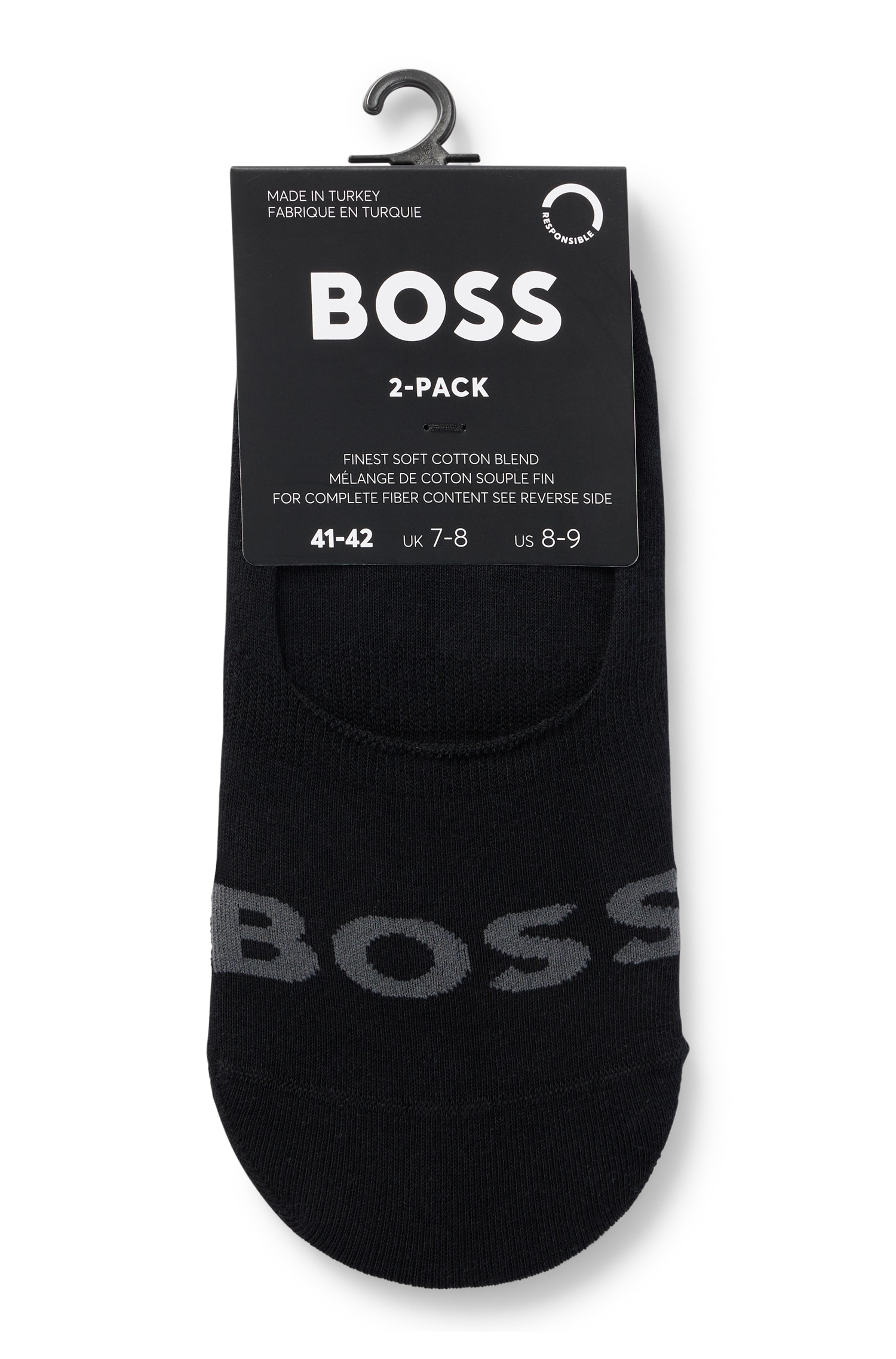 BOSS Businesssocken »2P SL Uni Logo CC«, (Packung, 2 Paar, 2er), mit BOSS Schriftzug