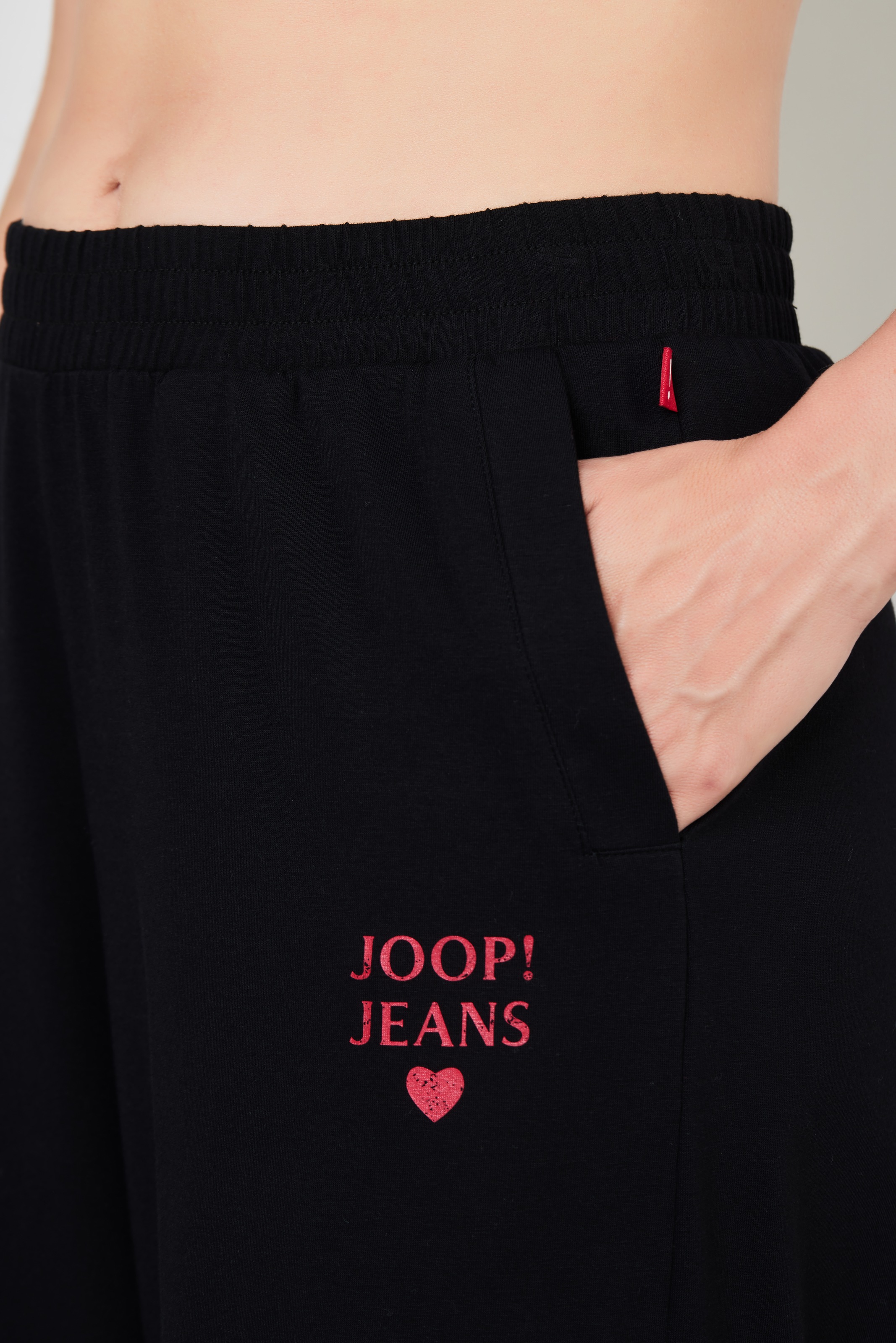 JOOP! Jeans Pyjamahose »After Dark (JOOP! Jeans)«  elastischer Bund, Cotton-Mix, weites Bein, Logo-Print, Taschen