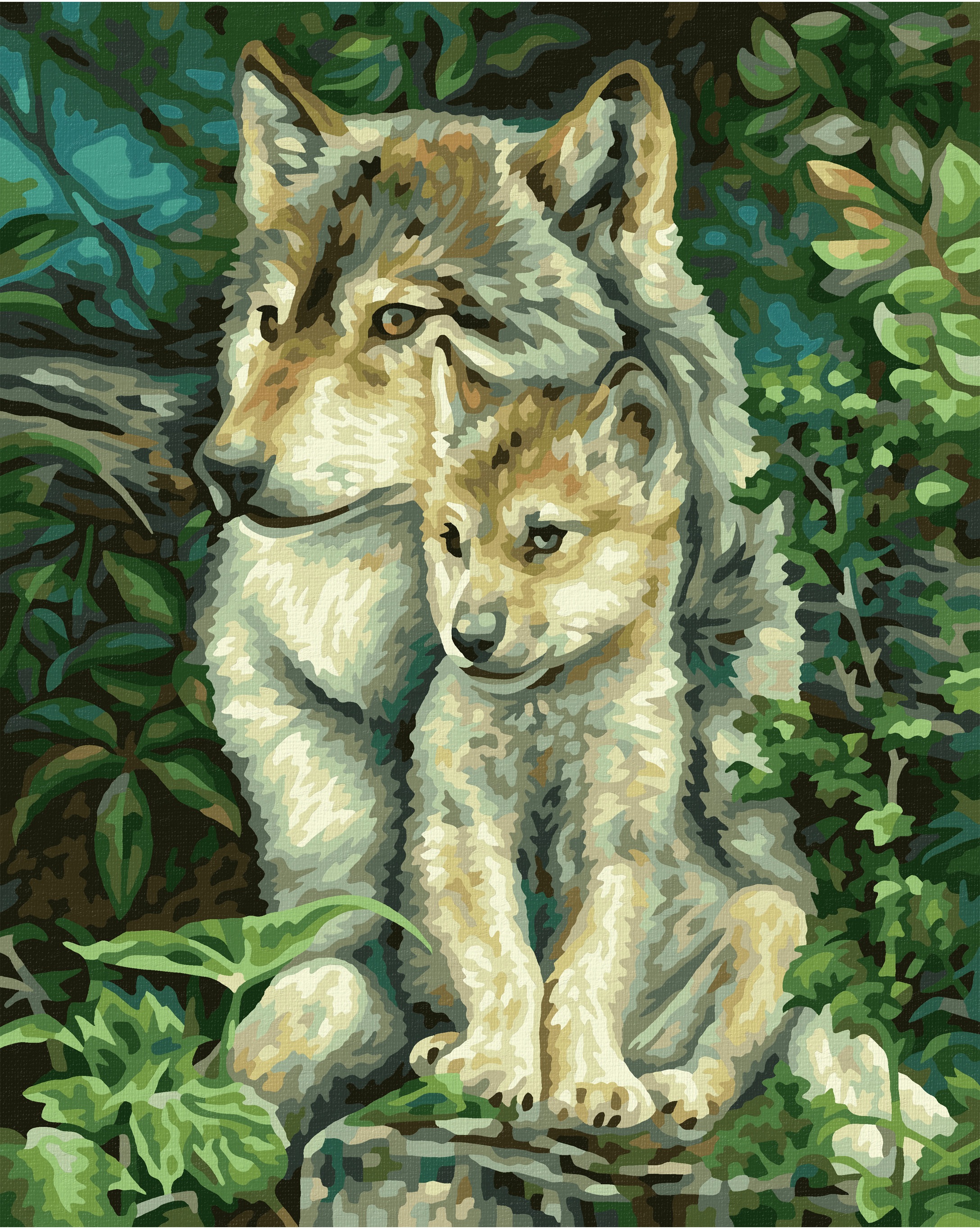 Schipper Malen nach Zahlen »Meisterklasse Klassiker - Wolfsmutter« Made in Germany