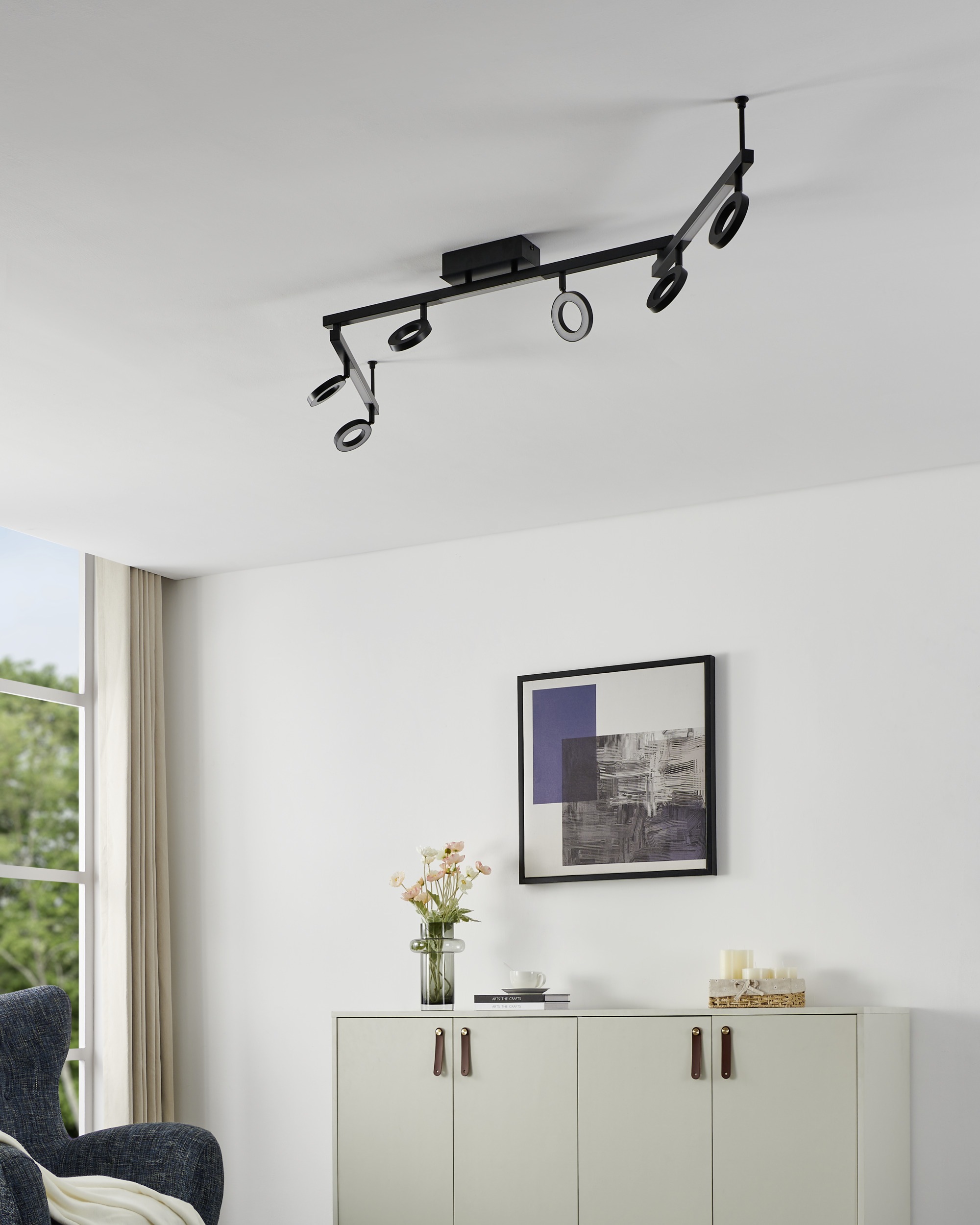 EGLO Deckenspot »CARDILLIO 1 Spotlampe - Alu, Stahl - LED;LED - 6X3,2W;3X3, günstig online kaufen