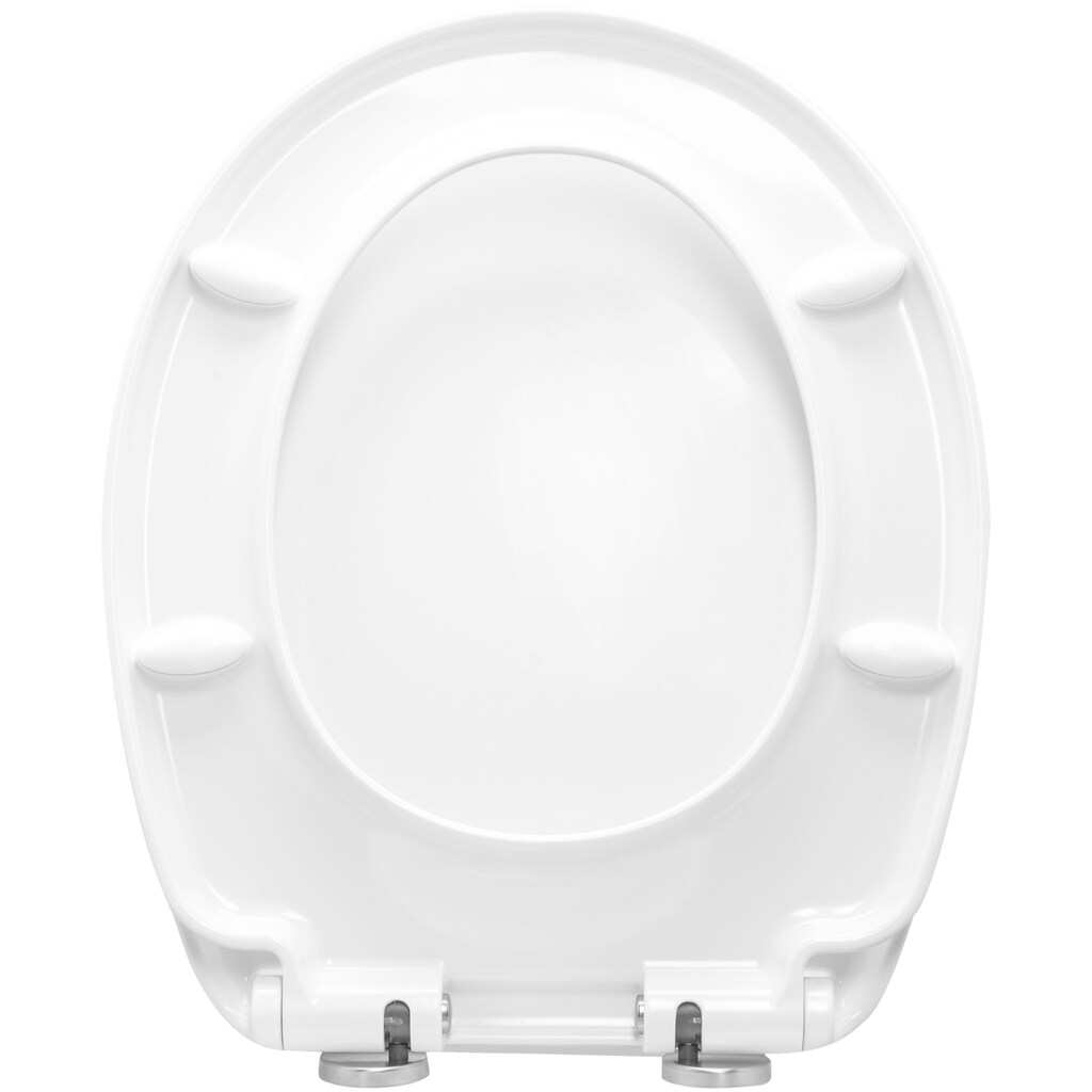 CORNAT WC-Sitz »Klassisch weißer Look - Pflegeleichter Duroplast - Quick up«