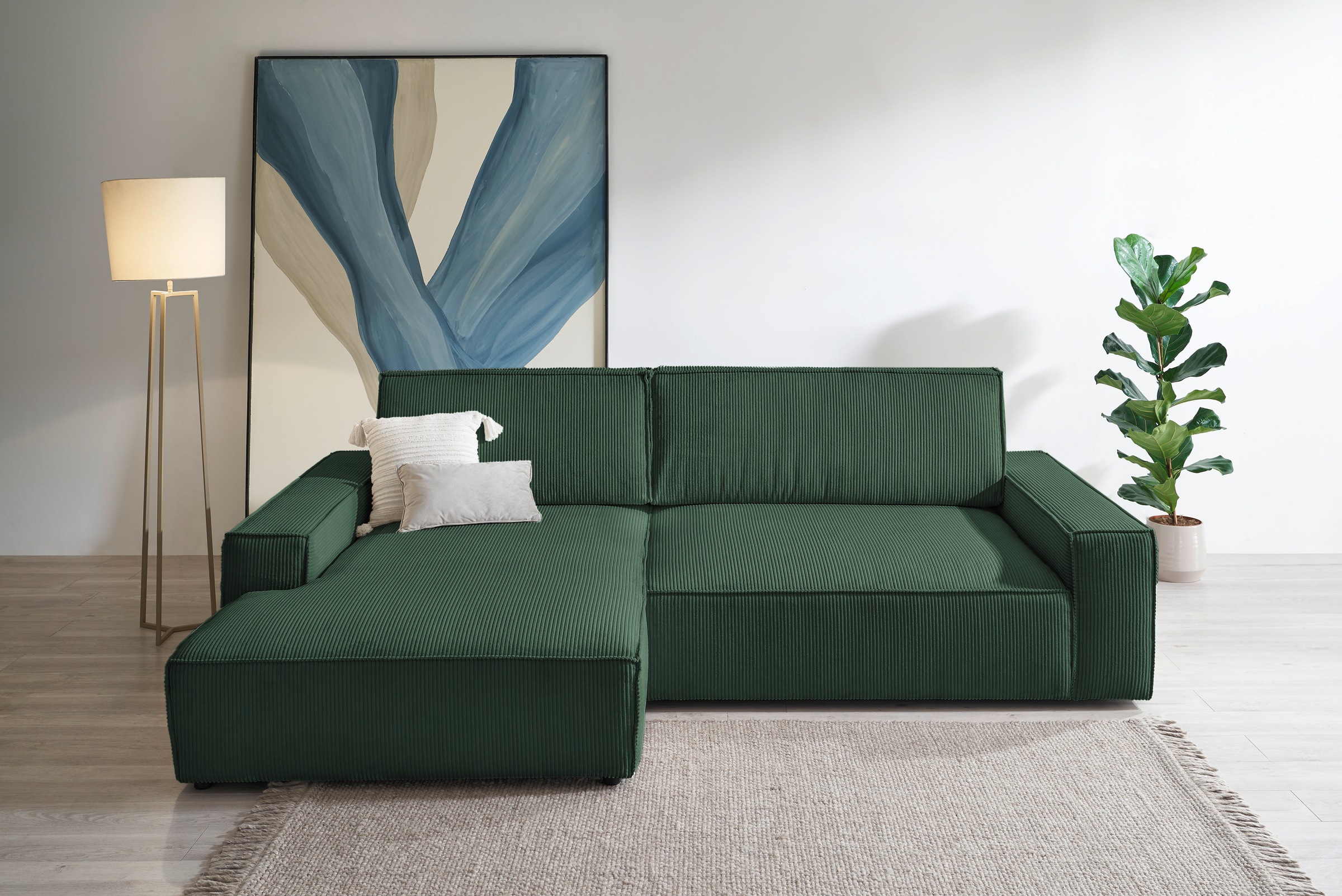 Home affaire Ecksofa »NEU: SHERWOOD XXL 284, Big-Sofa L-Form, tiefe Sitzflä günstig online kaufen