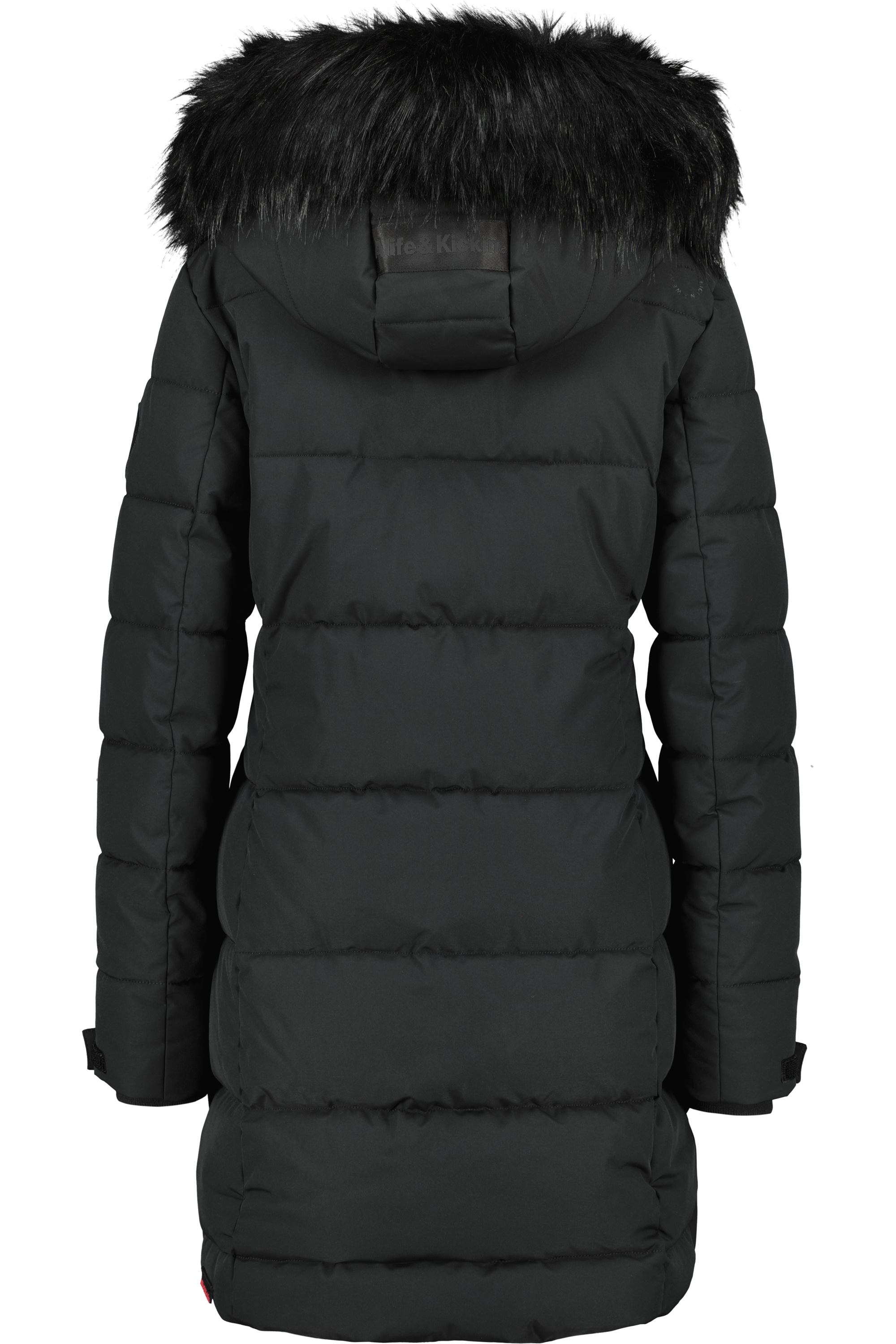 Alife & Kickin Winterjacke »Damen AmaliaAK A«, mit Kapuze, Lange gefütterte Damenwinterjacke mit abnehmbarer Kunstfellkapuze