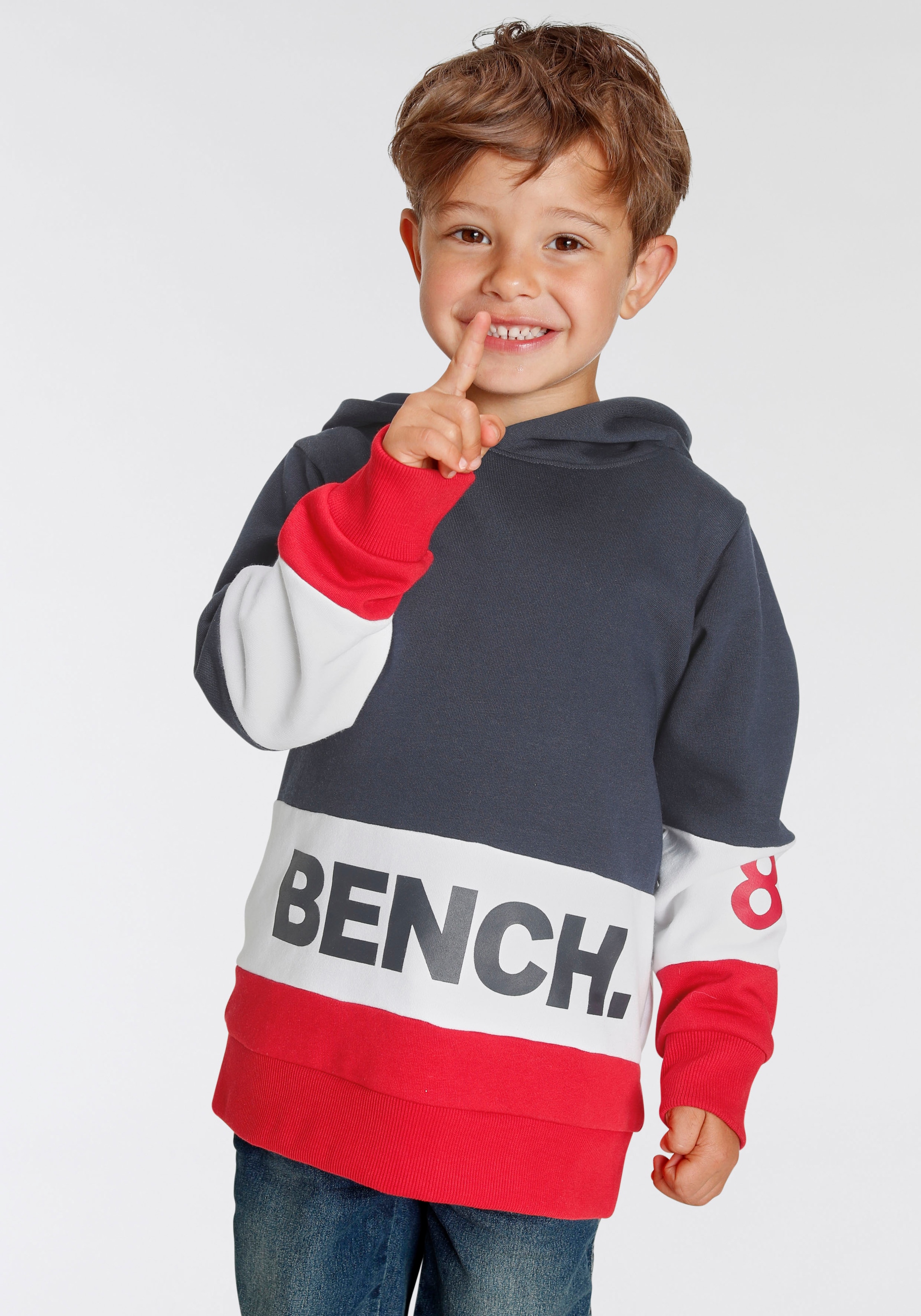 Bench. Kapuzensweatshirt mit kaufen Colorblock-Design«, online Logo-Drucken »im