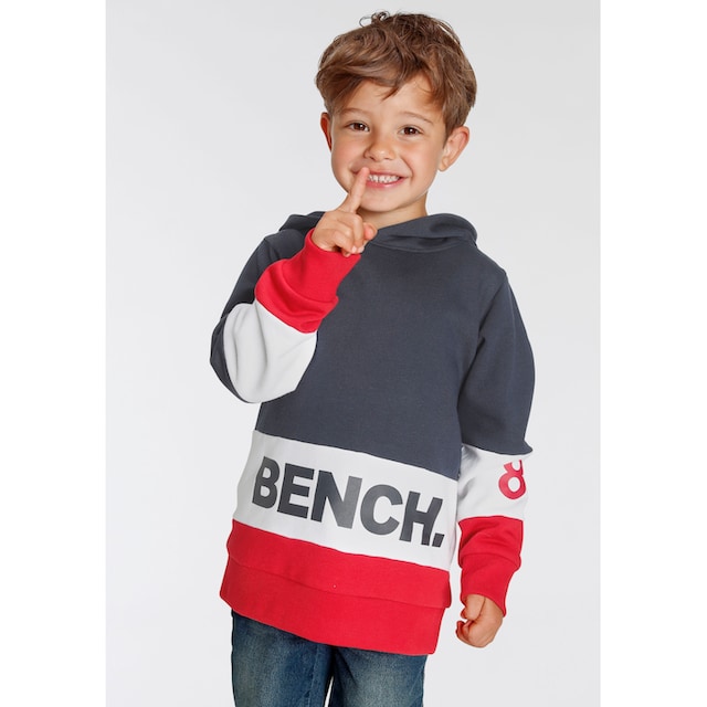 Bench. Kapuzensweatshirt »im Colorblock-Design«, mit Logo-Drucken online  kaufen