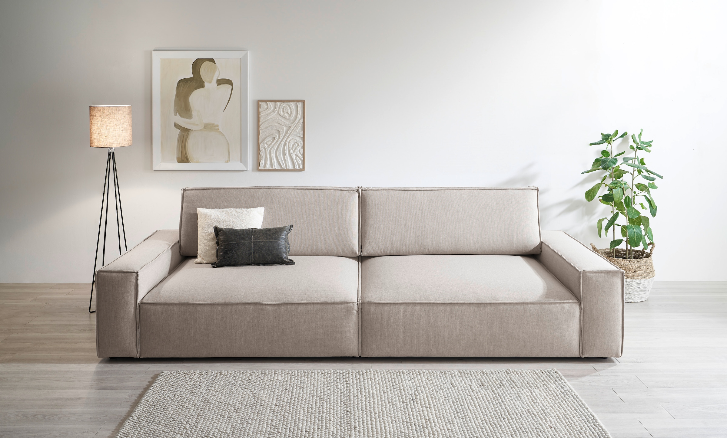 Home affaire Big-Sofa »NEU: SHERWOOD XXL, Big-Sofa (316cm), extra tiefe Sit günstig online kaufen