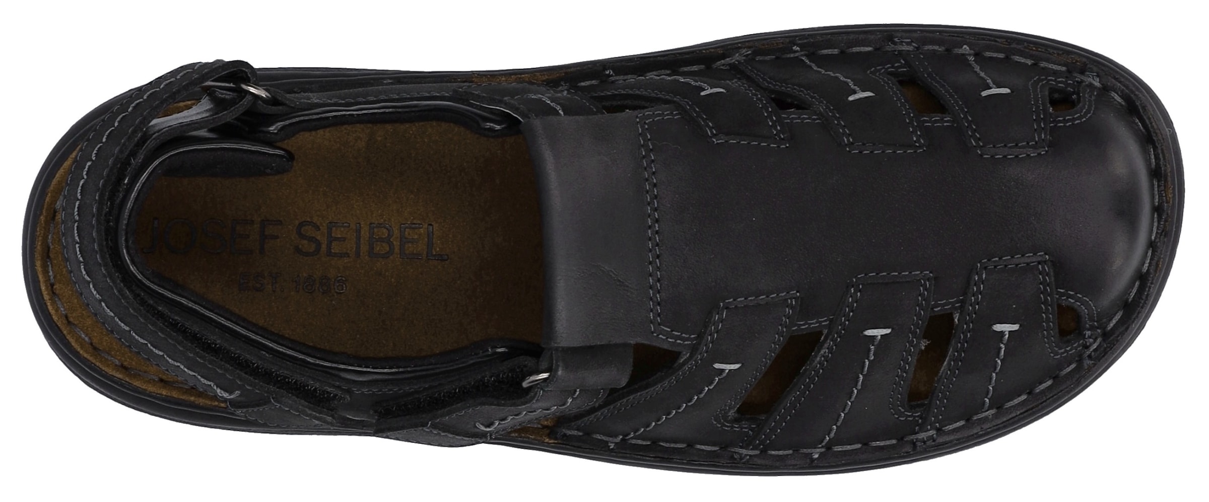 Josef Seibel Sandale »Max 92«, Bäckersandale, Komfortschuh, Klettschuh in weiter Form