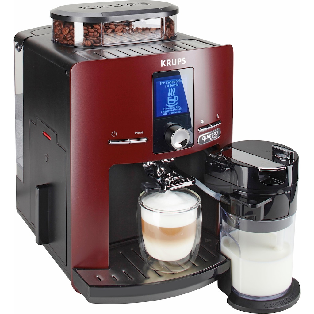 Krups Kaffeevollautomat »EA829G Latt'Espress Quattro Force«, integrierter Milchbehälter