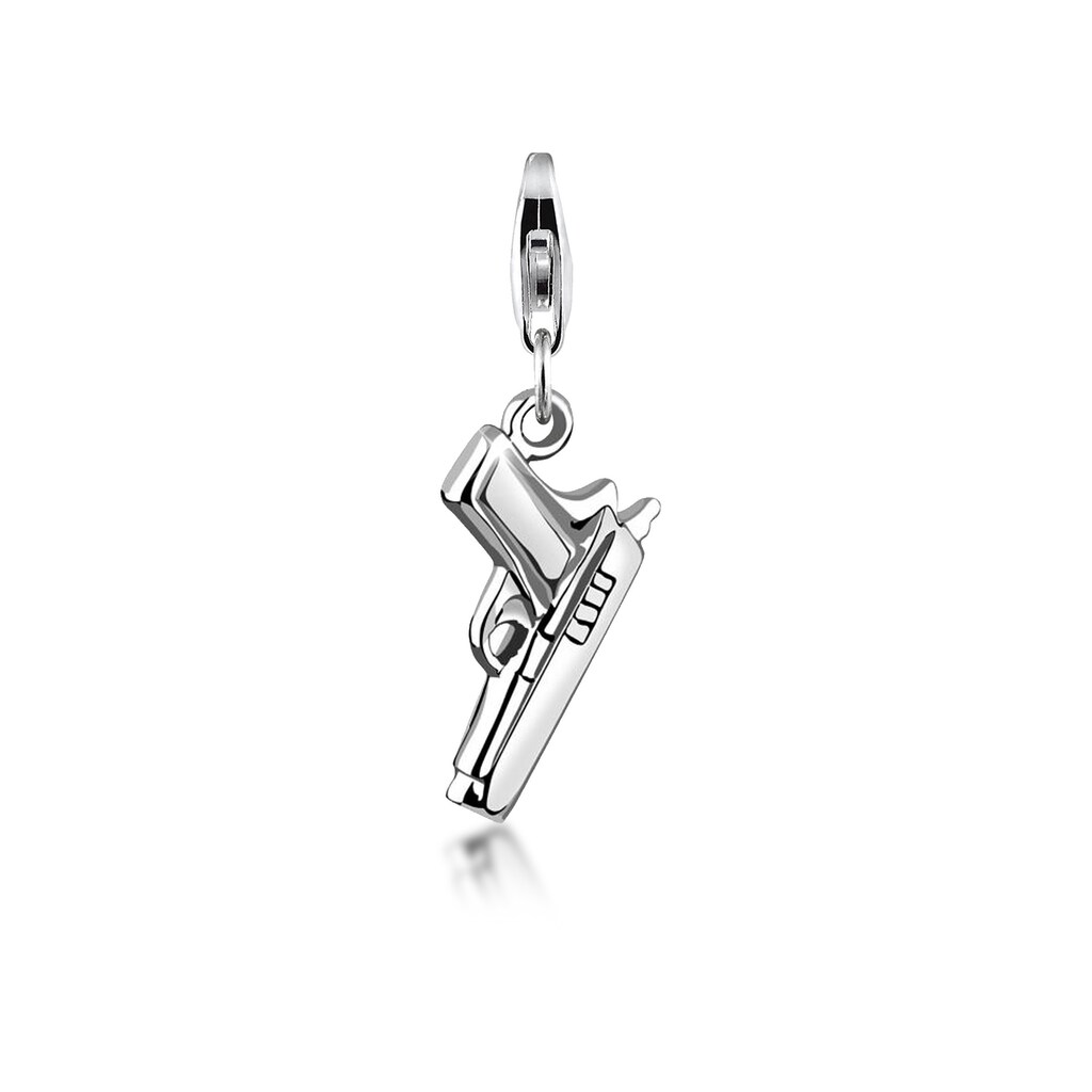 Nenalina Charm-Einhänger »Pistolen-Symbol Anhänger 925 Silber«