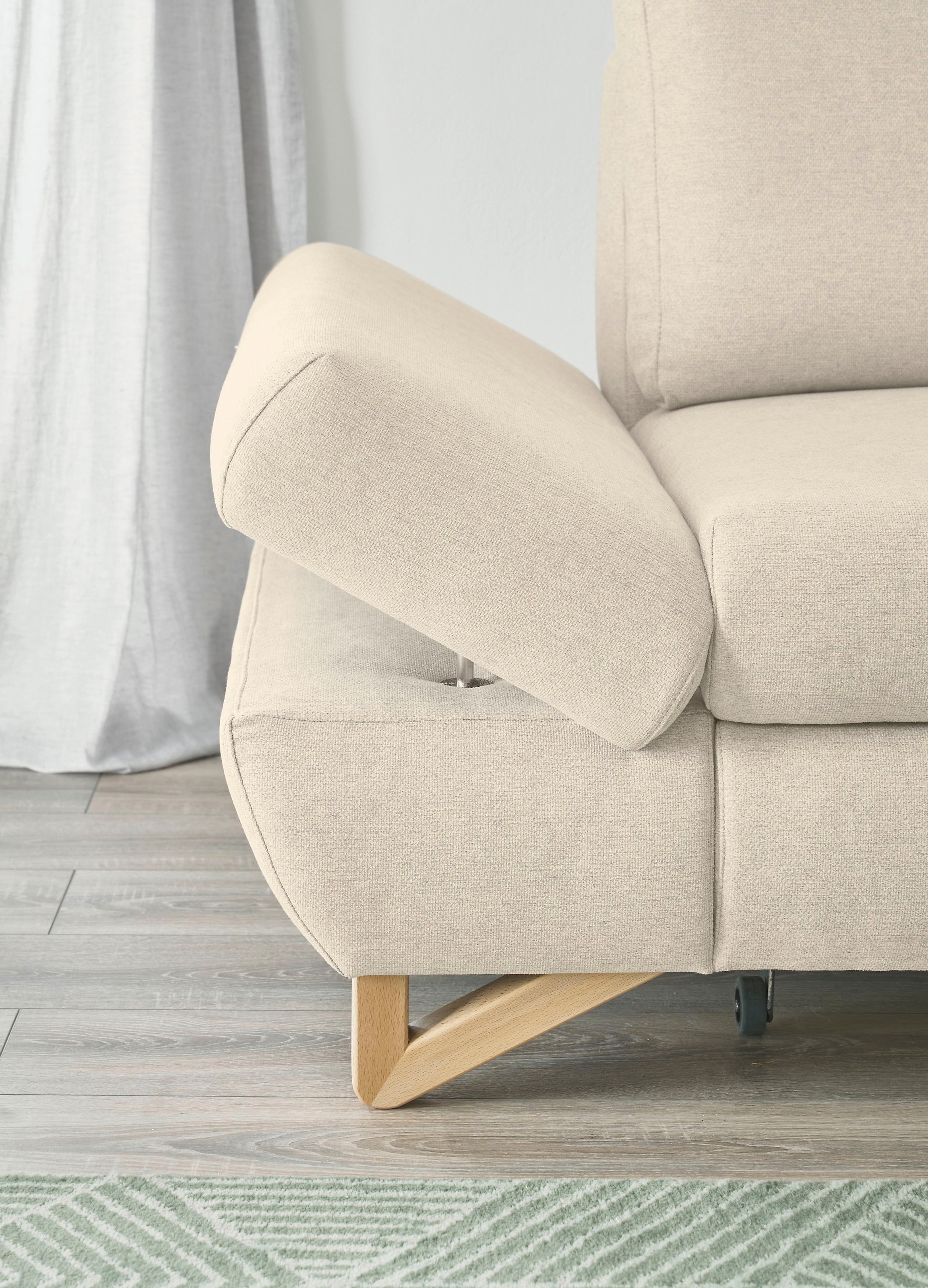 INOSIGN Ecksofa »City/Giron, L-Form,«, verstellbare Armlehnen mit Rasterfunktion