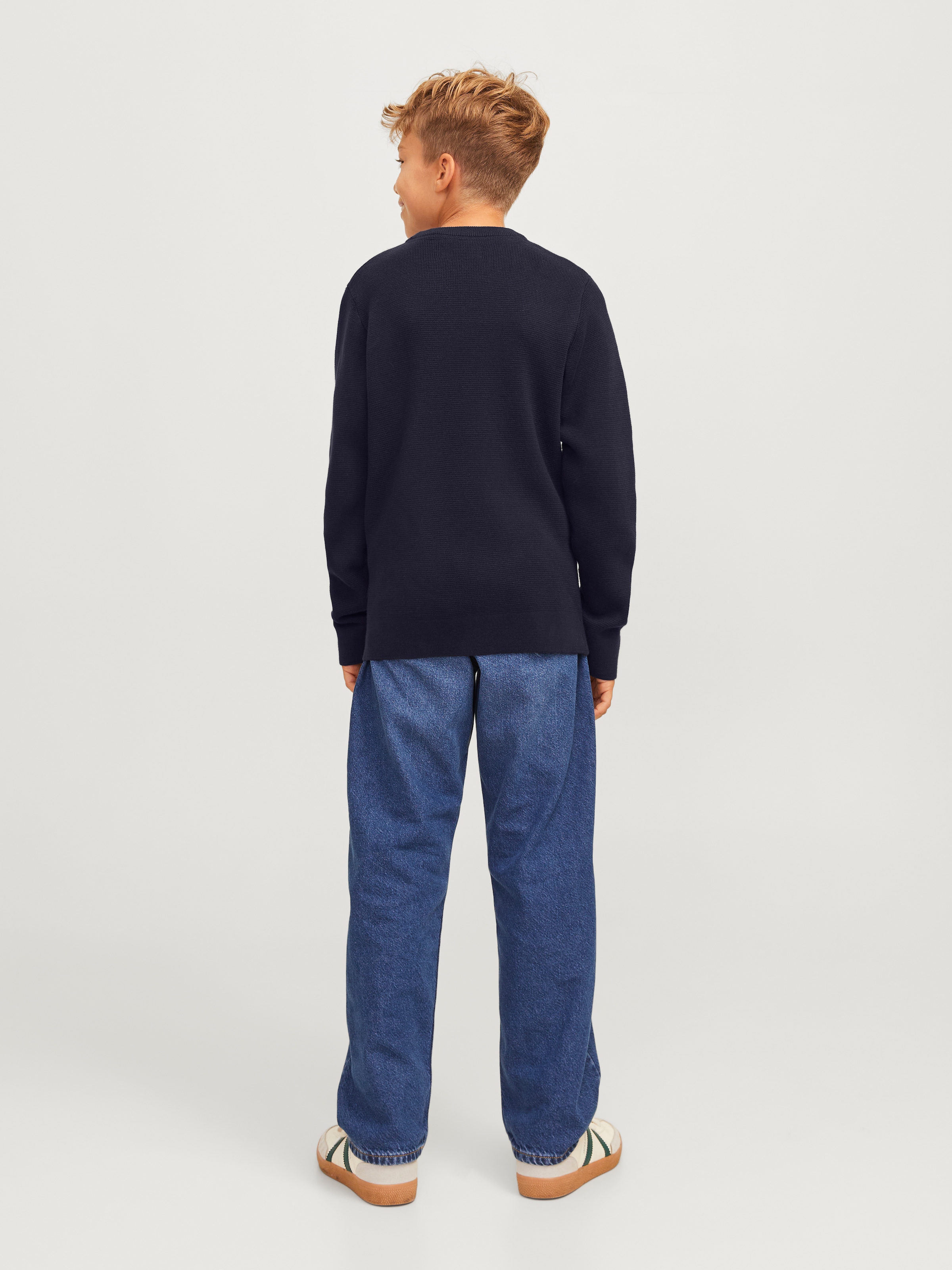 Jack & Jones Junior Rundhalspullover »JPRBLAMILANO STITCH KNIT CREW NECK JNR« Baumwolle, relaxed fit