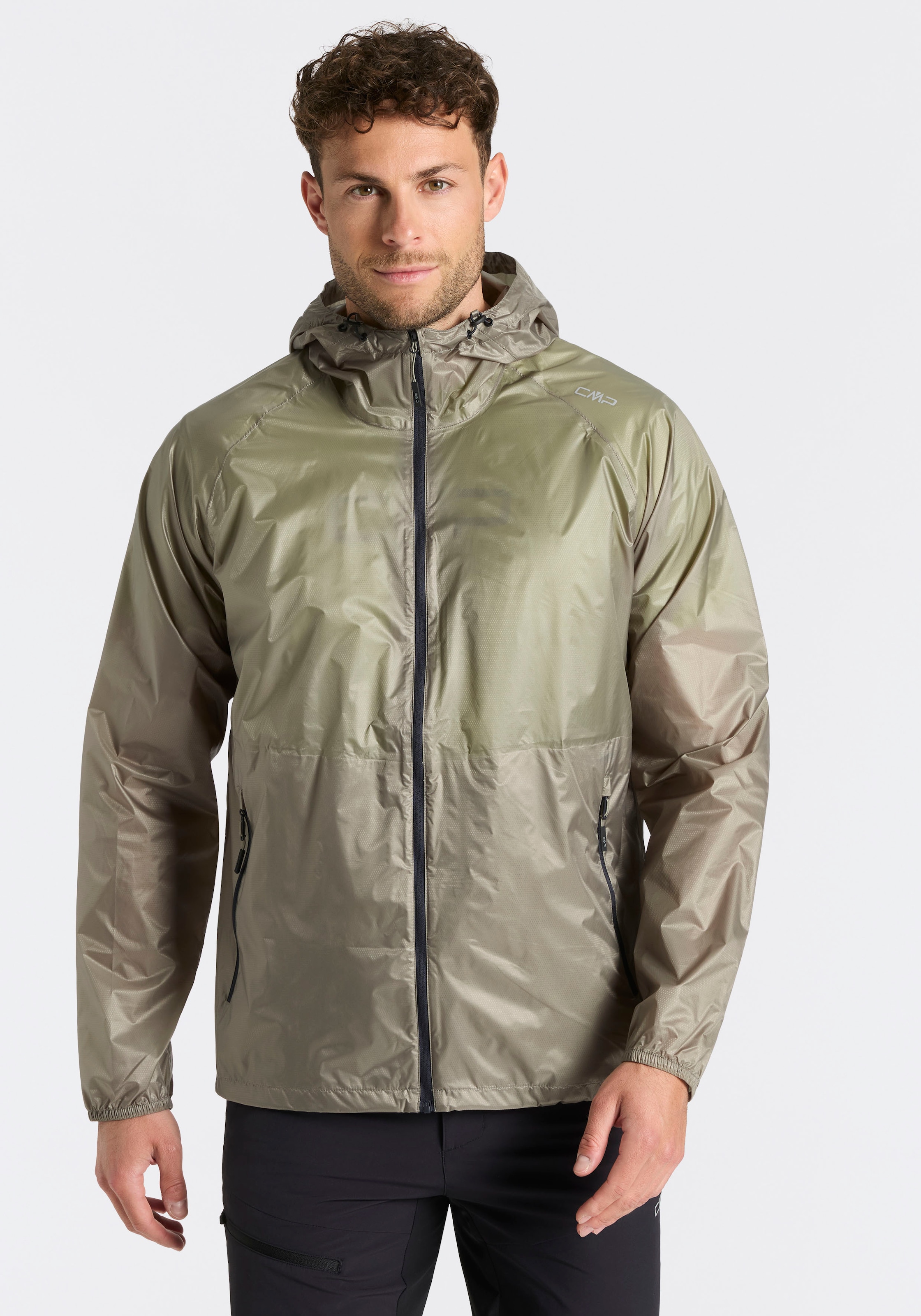 CMP Regenjacke mit Pack-in-Pocket-Design