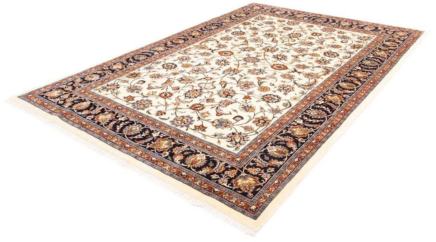 morgenland Wollteppich »Kaschmar Blumenmuster Blu scuro 280 x 215 cm«, rech günstig online kaufen