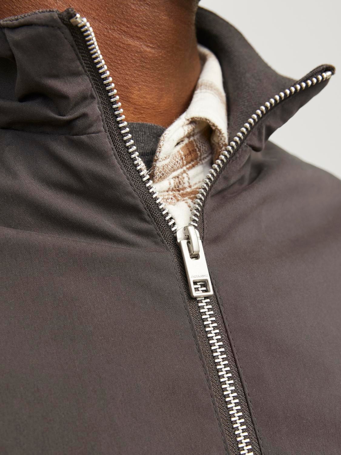 Jack & Jones Blouson »JJERUSH HARRINGTON BOMBER NOOS«, ohne Kapuze, mit Stehkragen