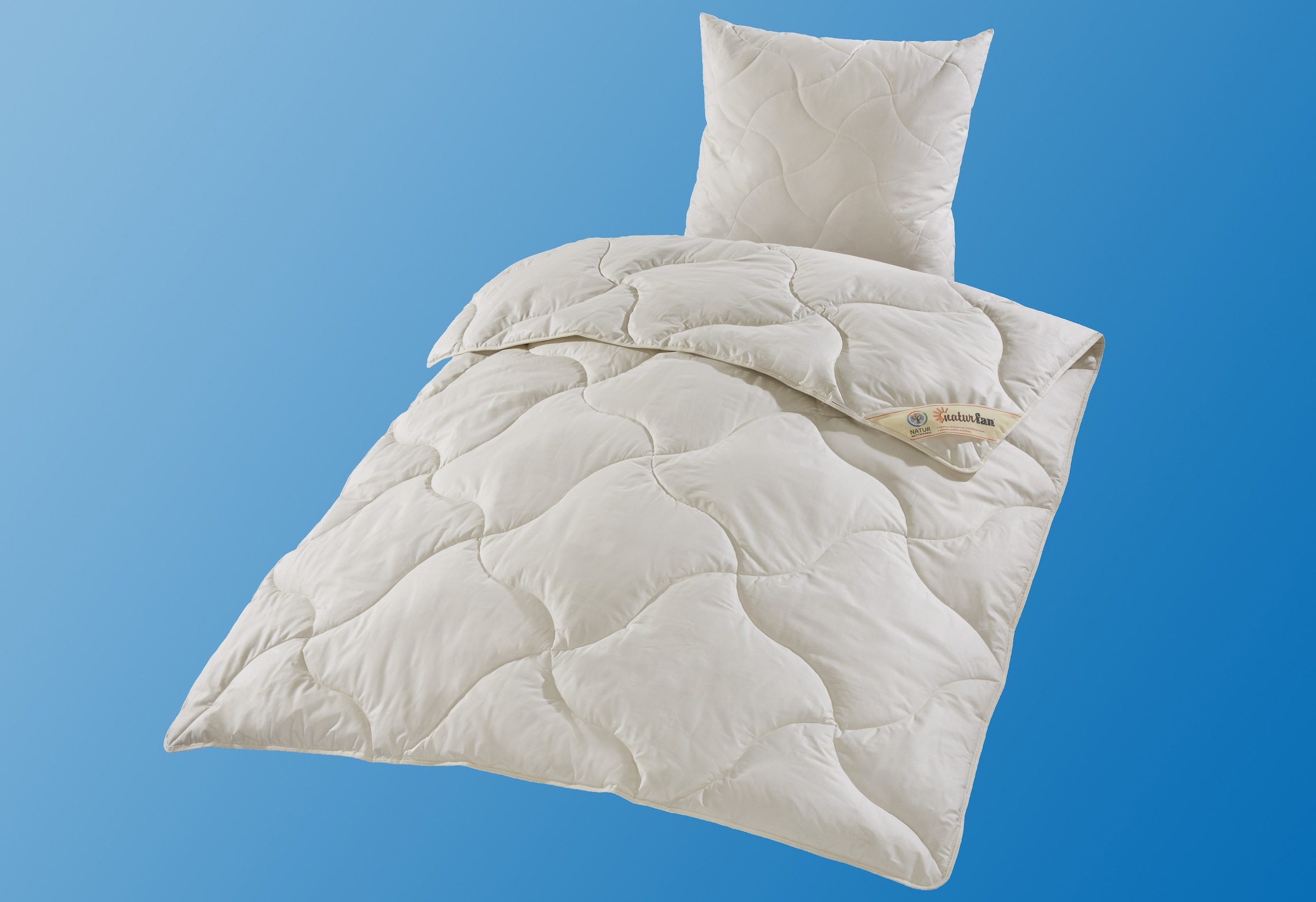 fan Naturfaserbettdecke »TENCEL™ Leinen«, normal, Füllung 50% Lyocell (TENCEL™), 50% Leinen, Bezug 100% Baumwolle, (1 St.), natürlich, kühlendes Schlafklima