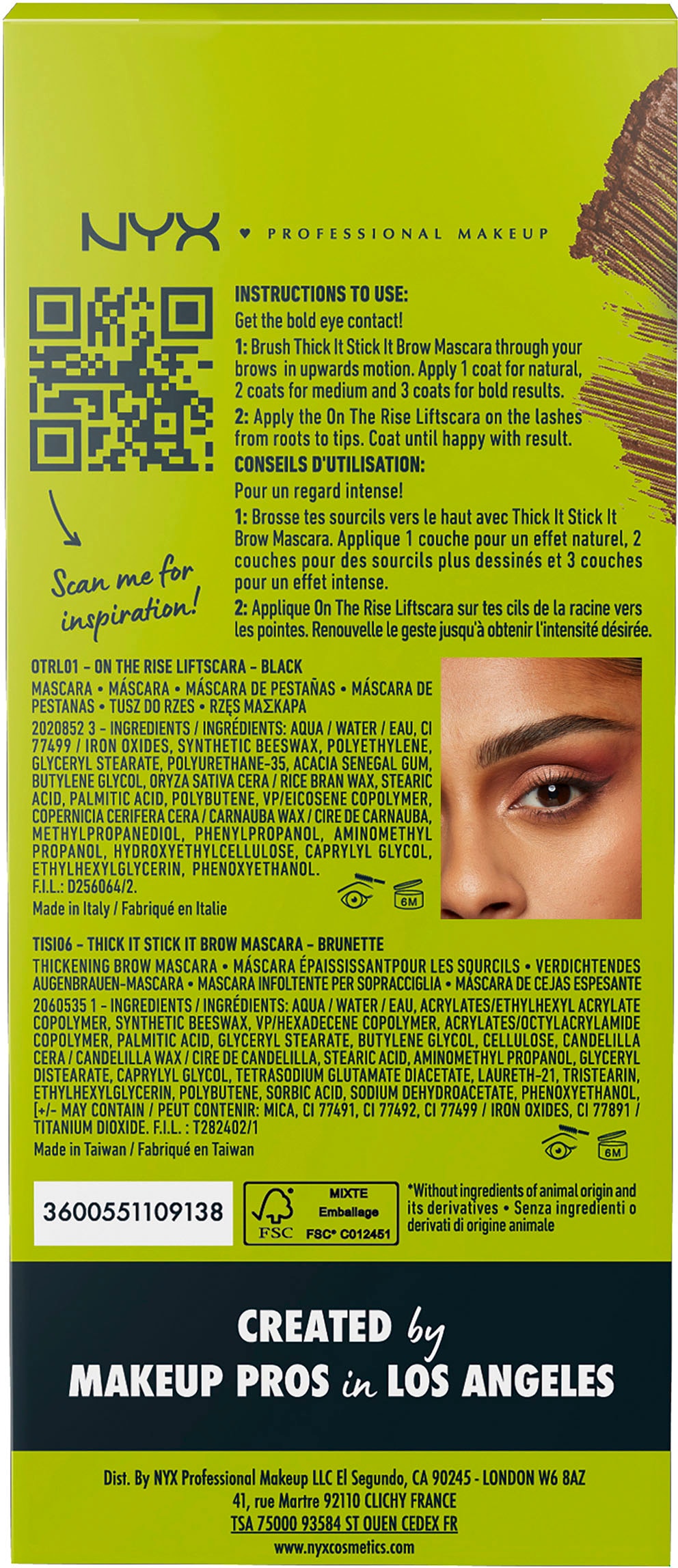 NYX Schmink-Set »NYX Professional Makeup Bold Eye Contact Set«, mit vielseitigen Kombinationsmöglichkeiten