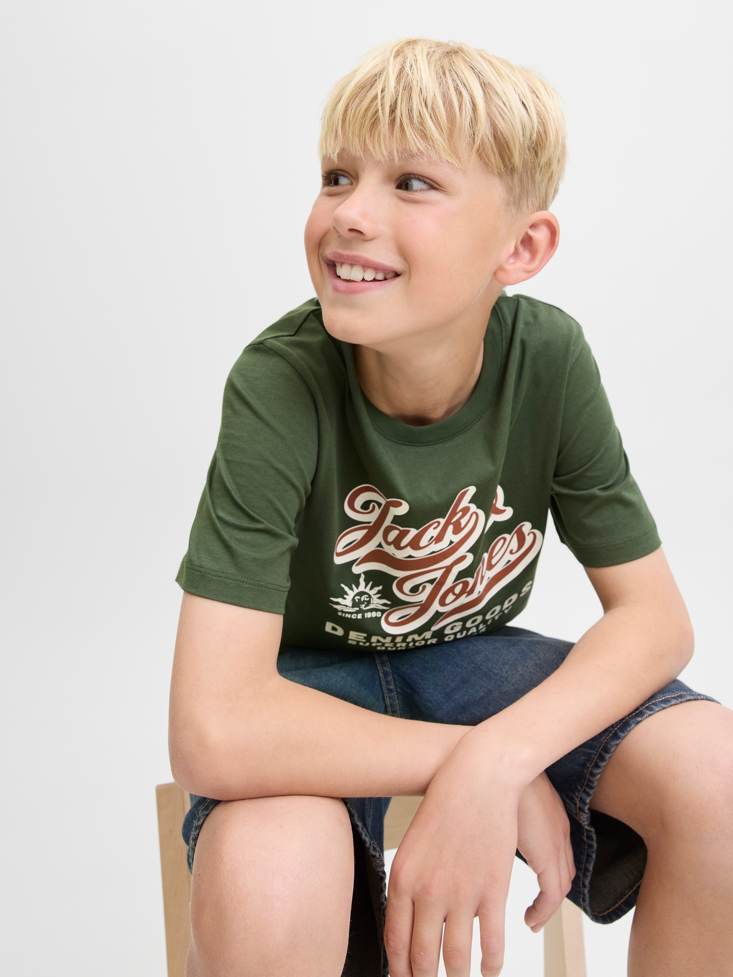 Jack & Jones Junior T-Shirt »JJELOGO TEE SS ONECK 2 COL AW25 NOOS JNR«