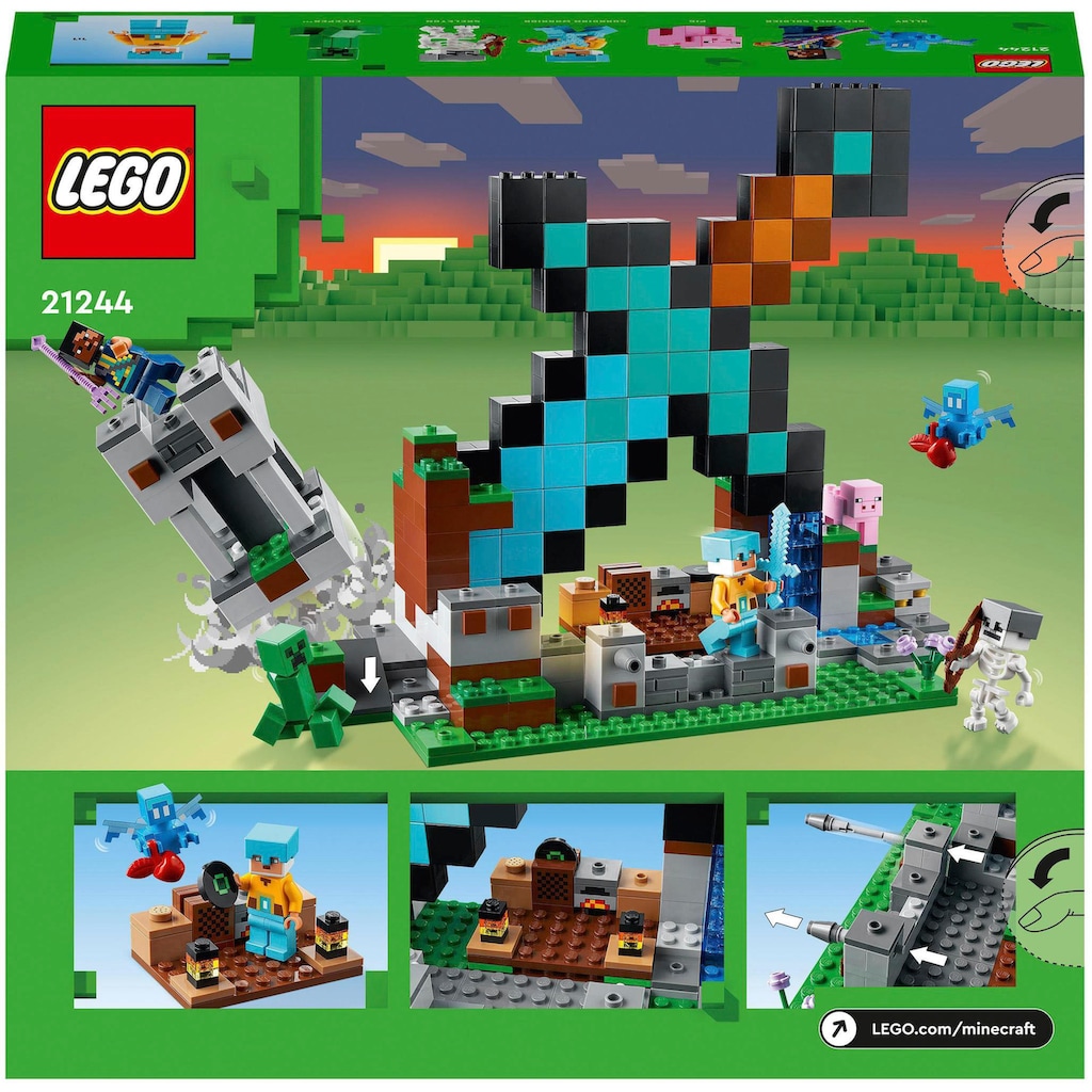 LEGO® Konstruktionsspielsteine »Der Schwert-Außenposten (21244), LEGO® Minecraft«, (427 St.)