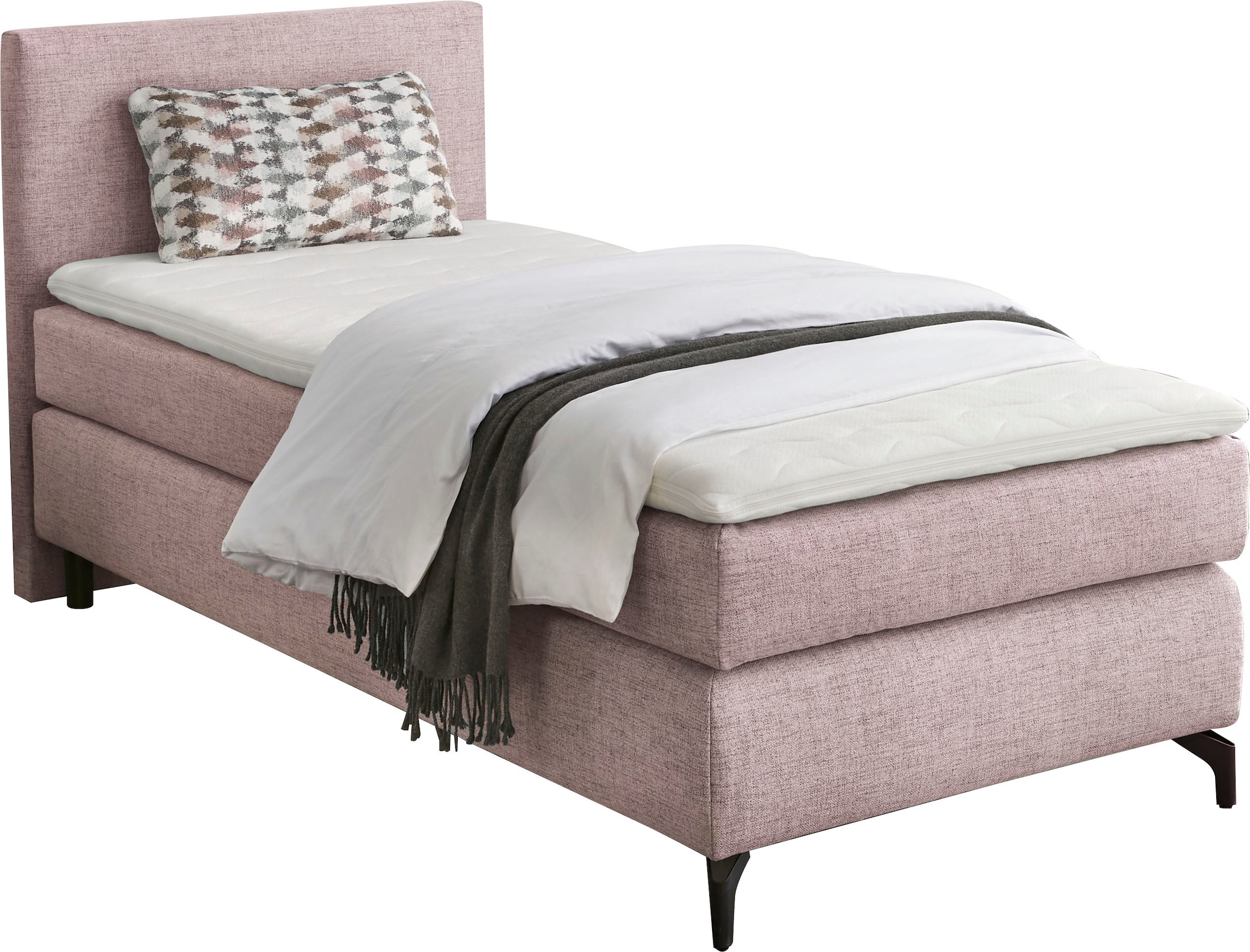 2. Bild von INOSIGN Boxspringbett »Alinas«, mit Topper und Zierkissen, unterschiedliche Farbvarianten und Breiten