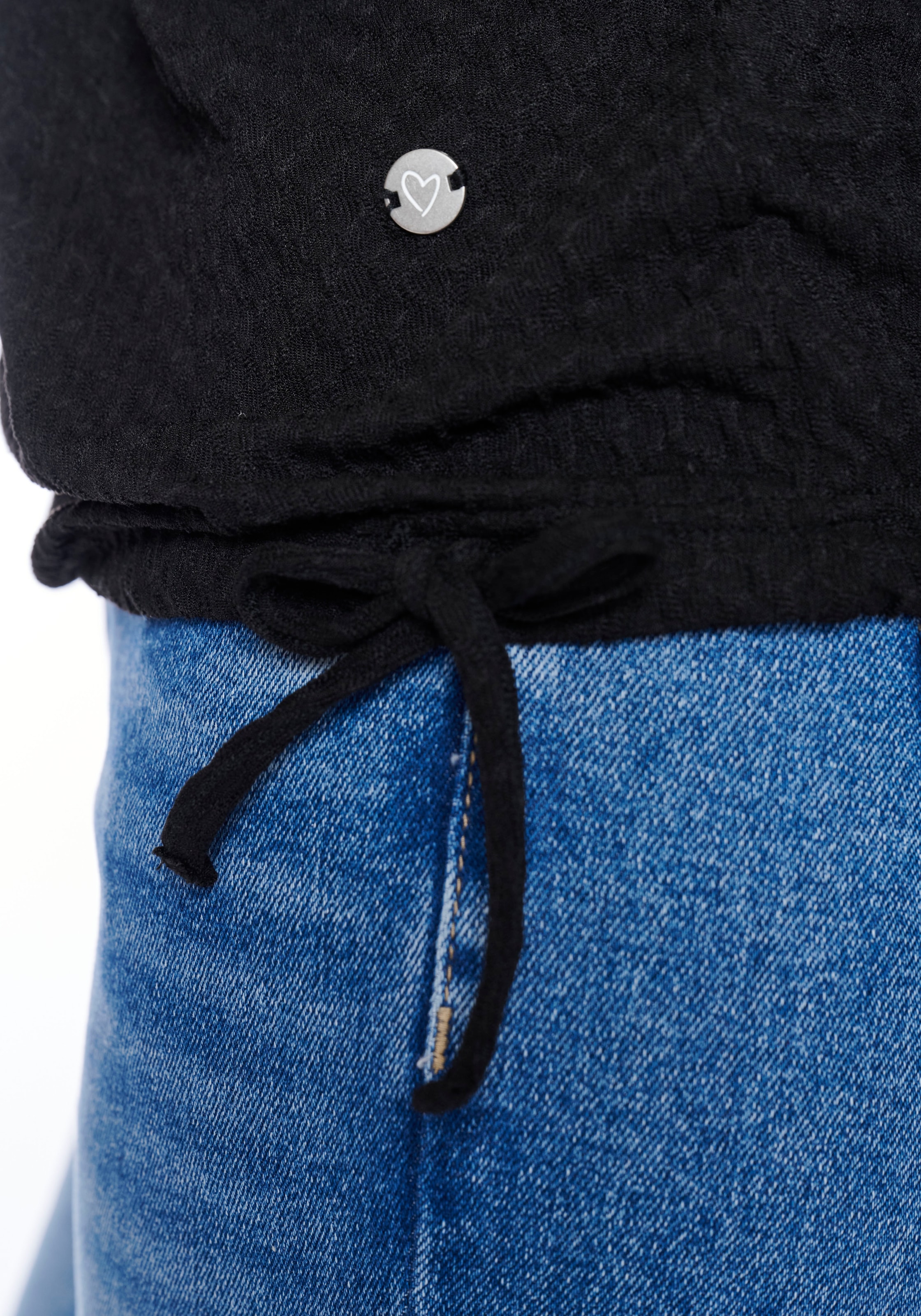 ZABAIONE Langarmshirt »Do44natella« aus Strukturware