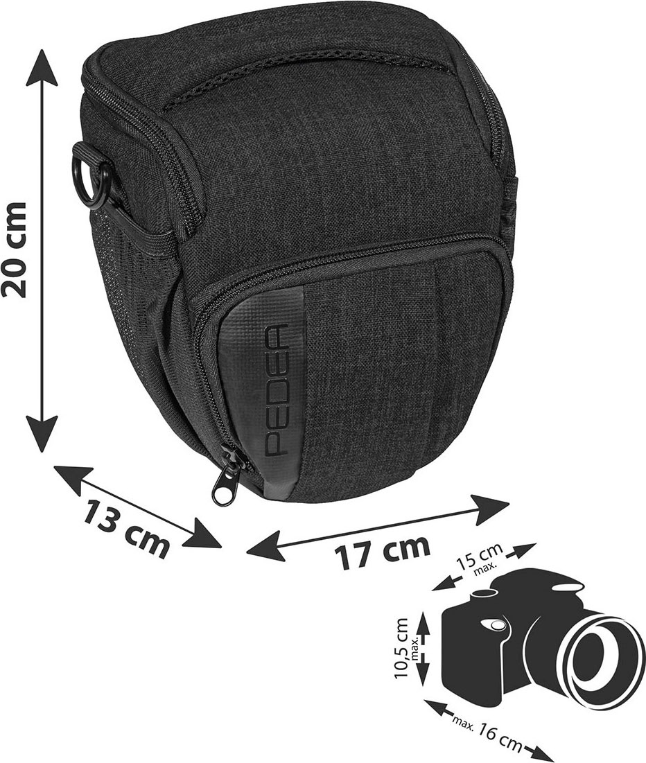 PEDEA Kameratasche »FASHION Foto Tasche Gr. M mit Regenschutz und Zubehörfächer«