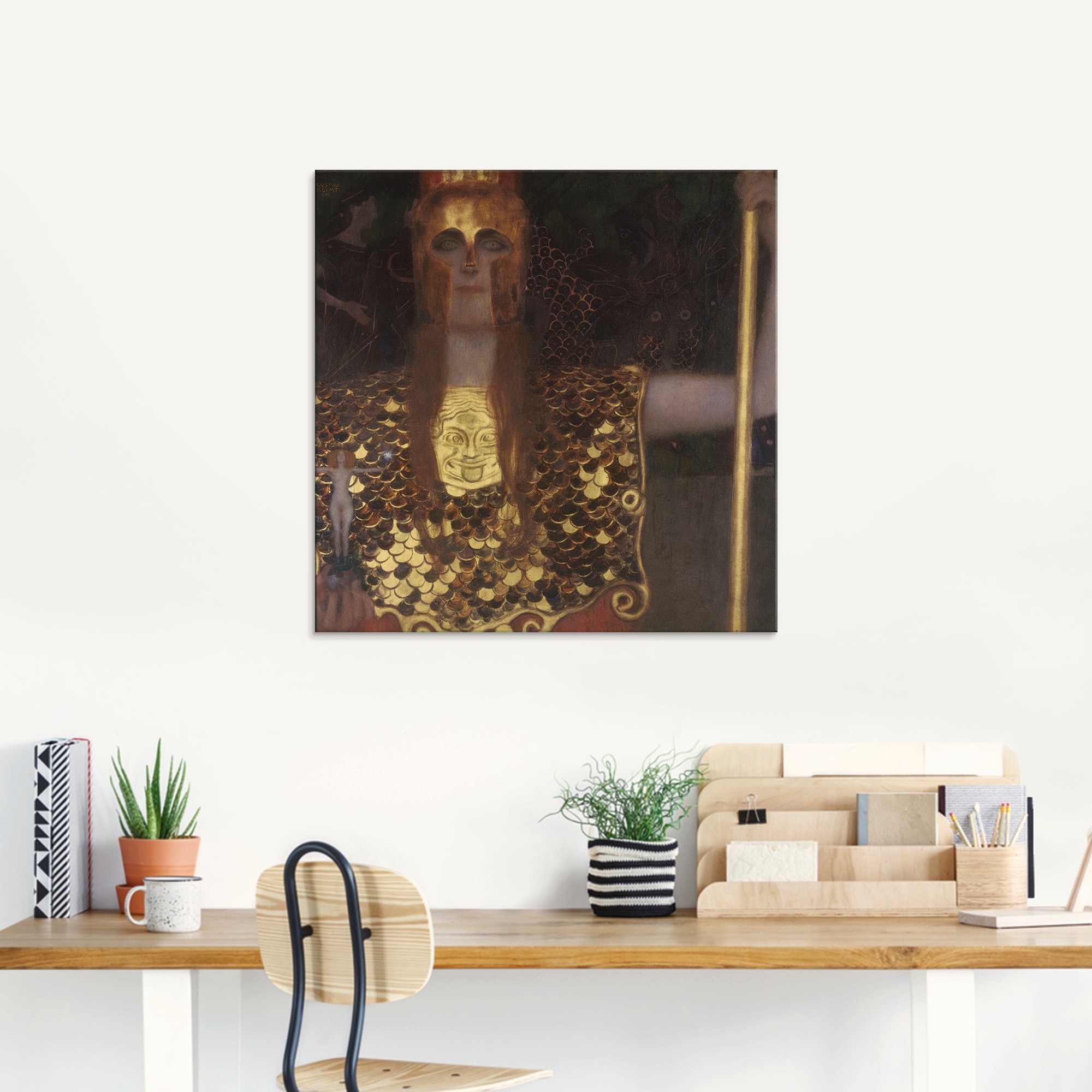 Artland Glasbild »Pallas Athene. 1898«, klassische Fantasie, (1 St.), in ve günstig online kaufen