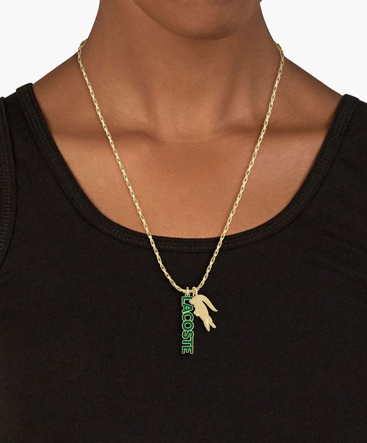 Lacoste Kette mit Anhänger »UMPIRE, 2040487, 2040488«, mit Emaille