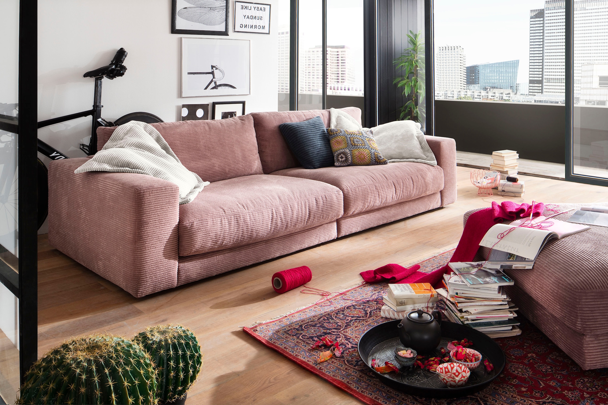 Places of Style Big-Sofa "Enisa, legere Polsterung B/T/H: 290/127/85 cm", Z günstig online kaufen