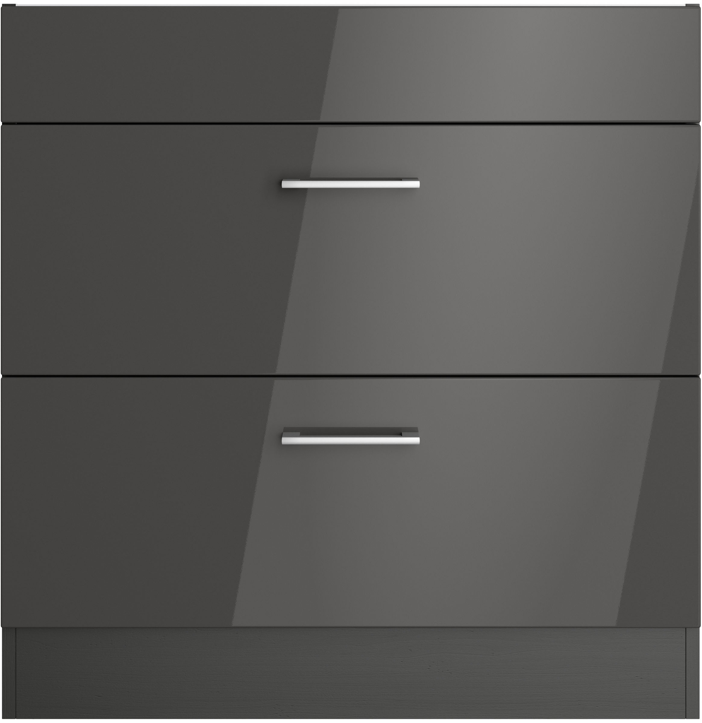 KOCHSTATION Kochfeldumbauschrank »KS-Milan« Kochfeldumbau 80 cm, matte oder günstig online kaufen