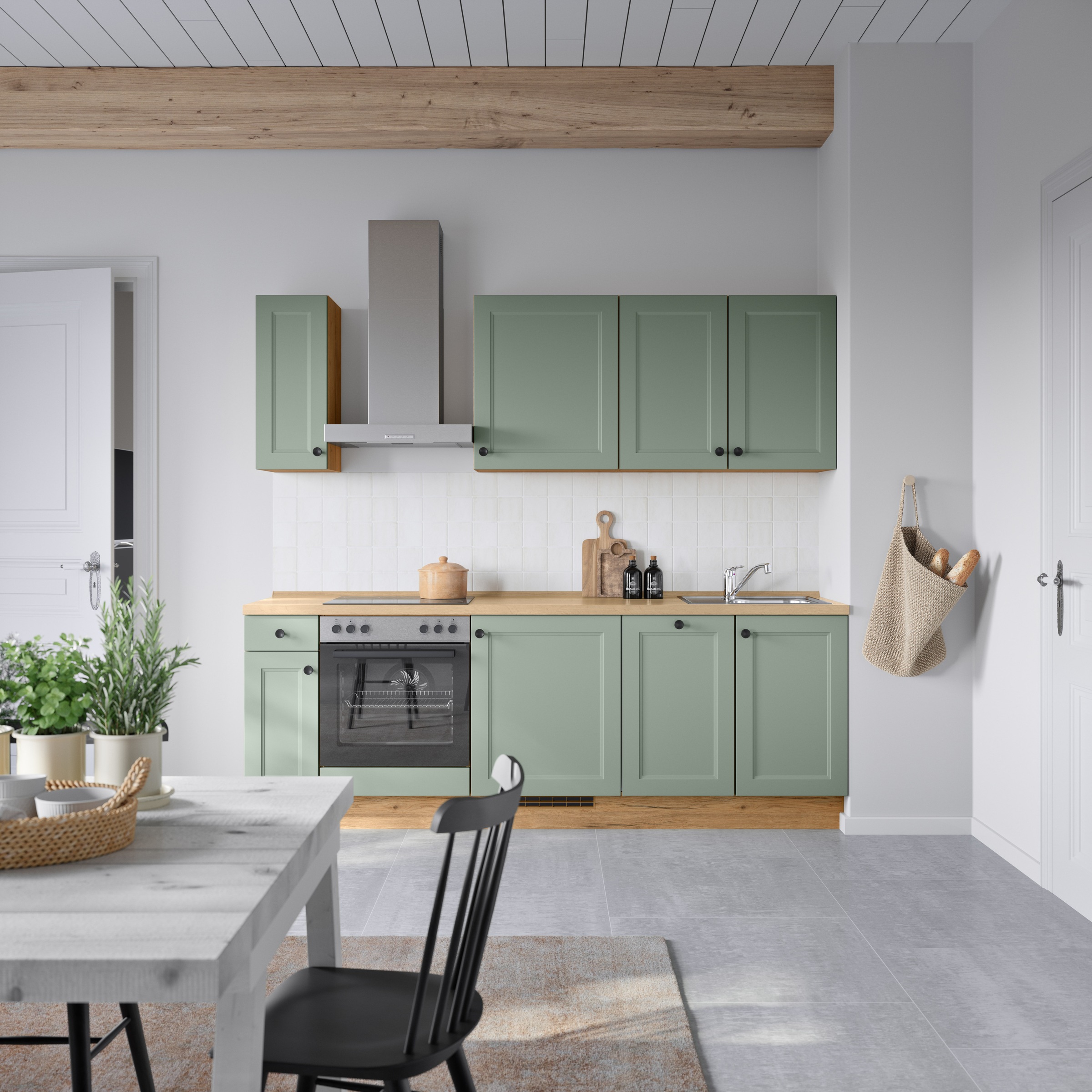 nobilia® Küchenzeile »"Cascada I"«, vormontiert, Ausrichtung wählbar, Breite 240 cm, wahlw. mit E-Geräten
