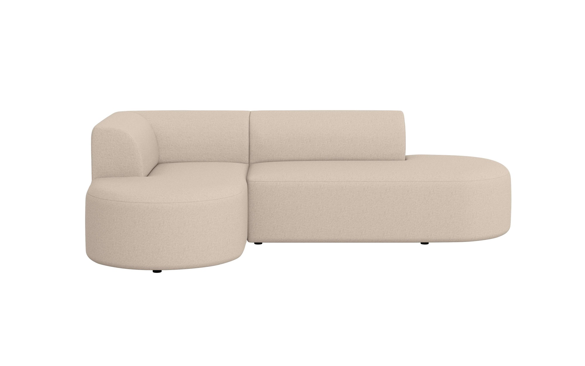 andas Ecksofa »Ecksofa Tvinne mit Ottomane links oder rechts bestellbar«, L-Form, mit Wellenunterfederung, BxTxH 260x170x73 cm