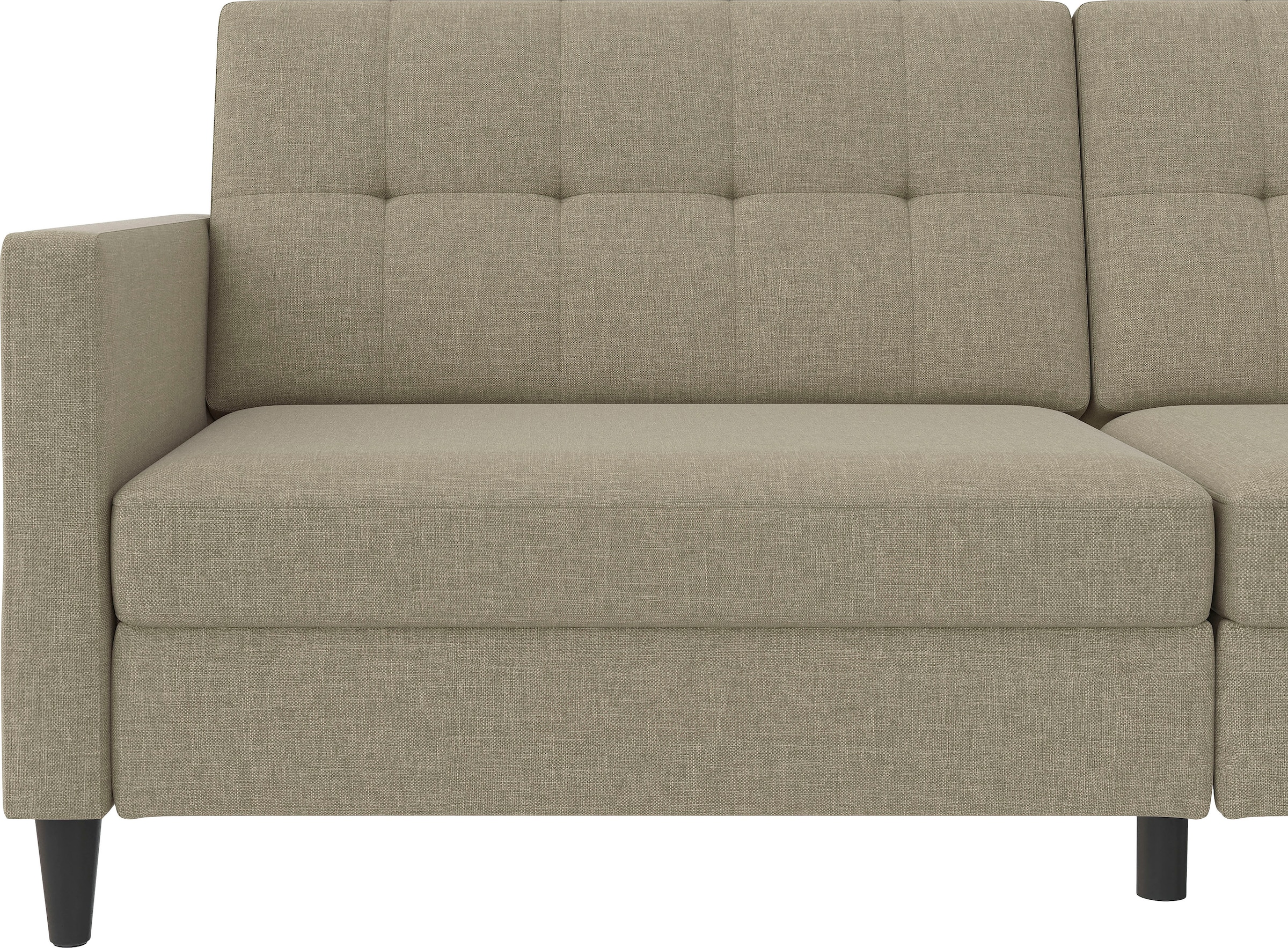 Dorel Home 3-Sitzer »Hartford II«, Bettfunktion, Rückenlehne 2-teilig, 3-fach verstellbar, Sitzhöhe 43 cm