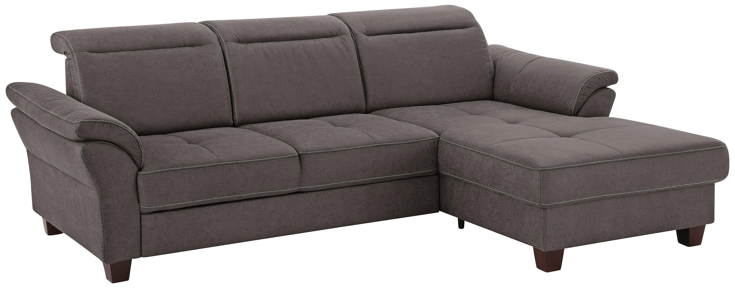 Home affaire Ecksofa »Solvei L-Form«, mit Recamierenabschluß und Sitztiefen günstig online kaufen