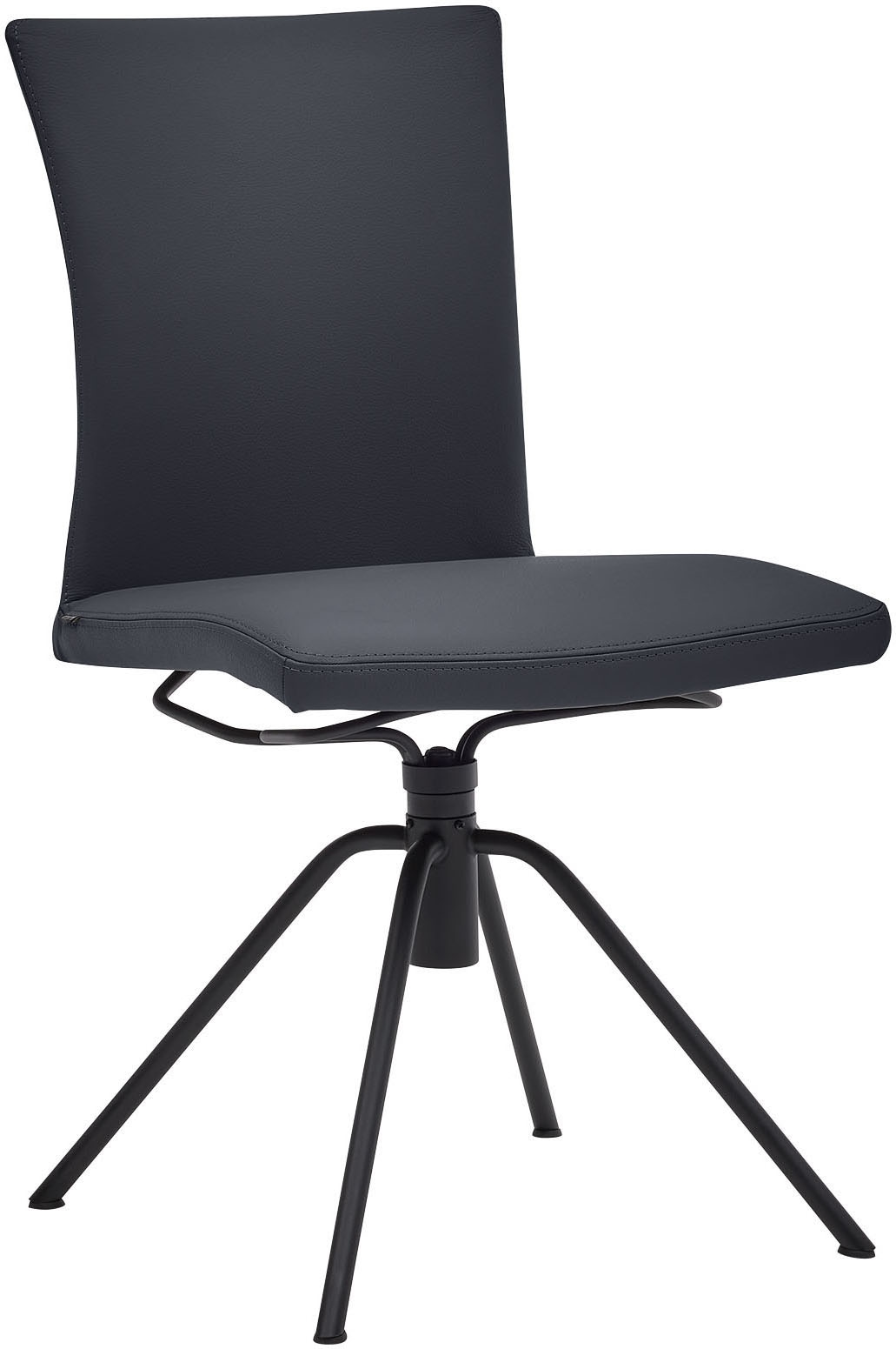 Musterring Polsterstuhl »Helmond 6700« (Packung) 1 Stk.Drehgestell in schwarz inkl. Rückholfunktion, ohne Armlehne