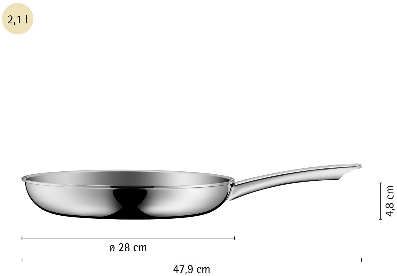 WMF Bratpfanne »Profi Resist« Cromargan® Edelstahl Rostfrei 18/10 1 Stk. tlg. Ø 28 cm, Induktion