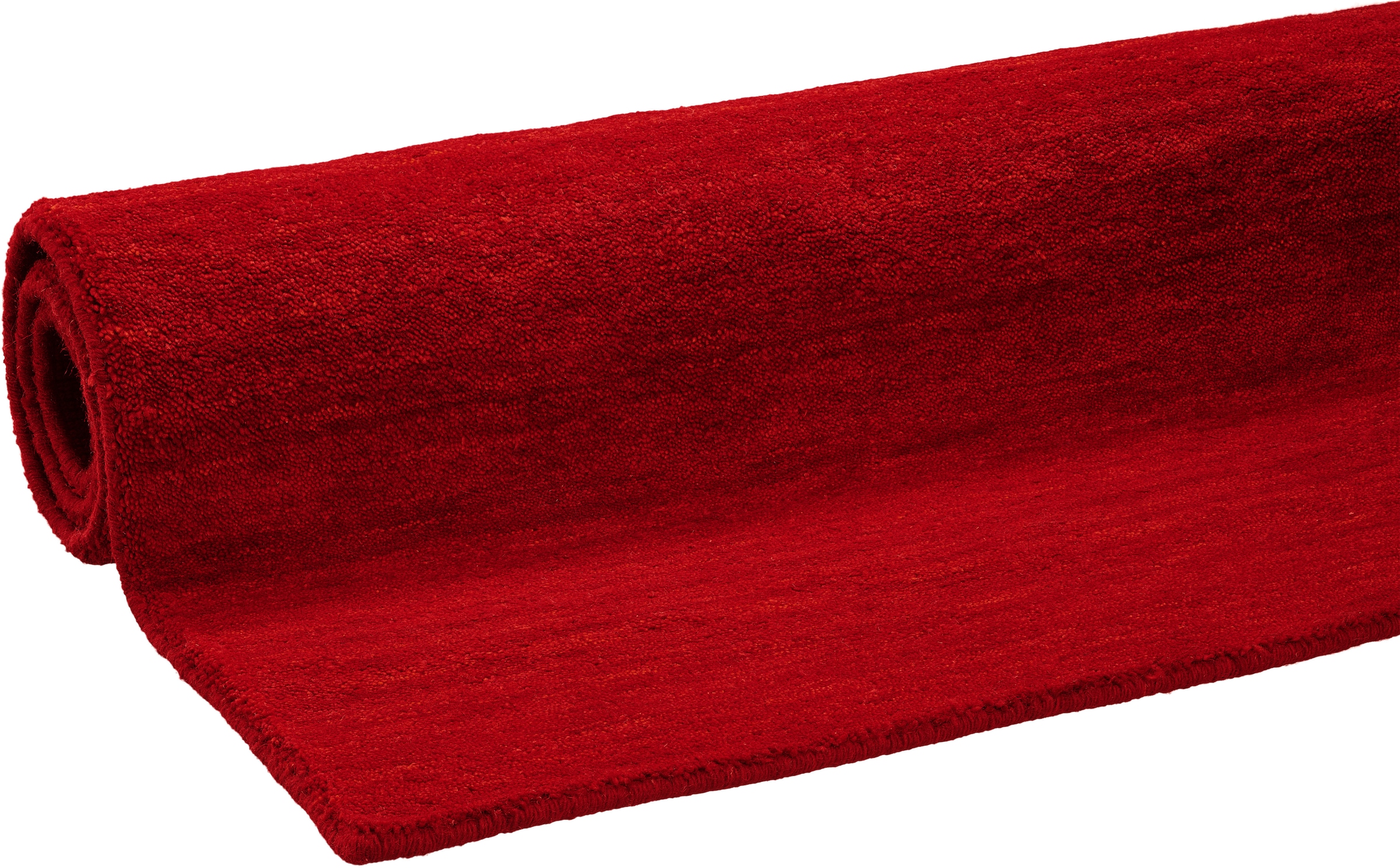 Dekowe Wollteppich »Lindsay« rechteckig 12 mm Höhe Handweb Teppich, Kurzflor, reine Wolle, handgewebt