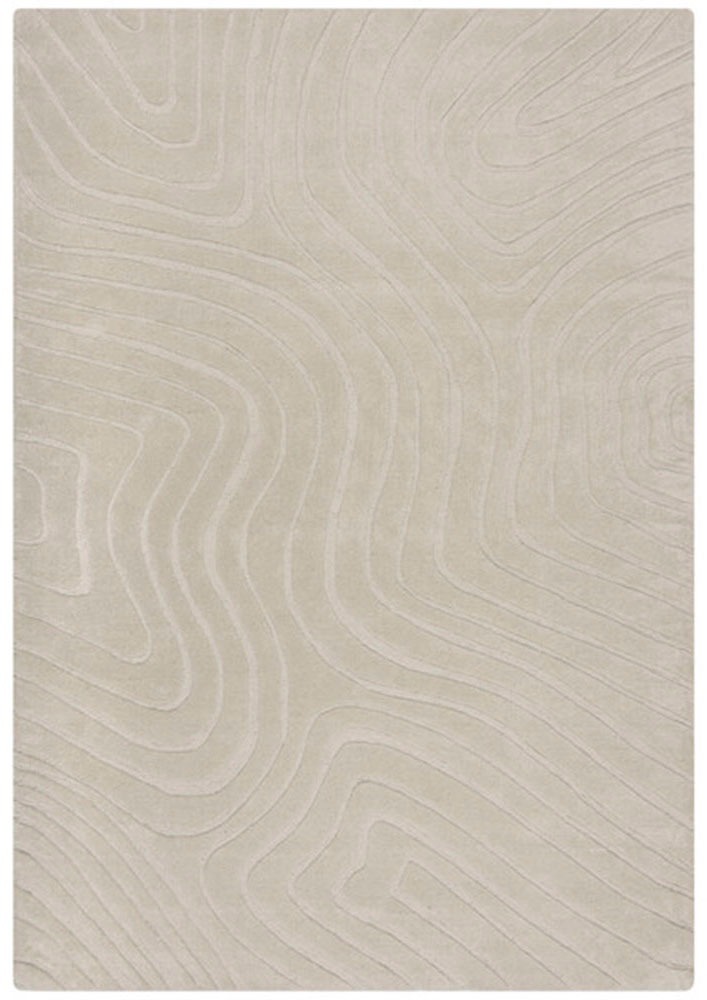 FLAIR RUGS Wollteppich »Mesmerise, abstrakt«, rechteckig, 14 mm Höhe, Wollteppich mit Hoch-Tief Effekt