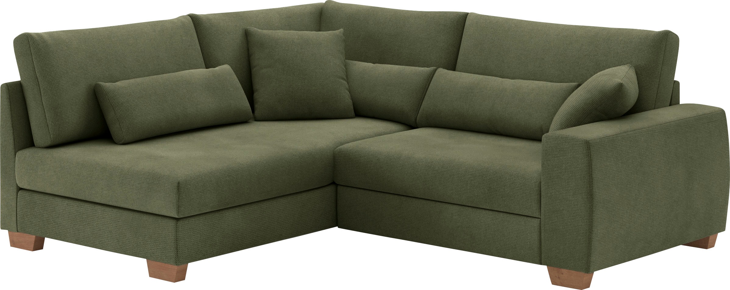 Mr. Couch Ecksofa »Helena L-Form«, Mit Federkern, wahlweise mit Bettfunktion und Taschenfederkern