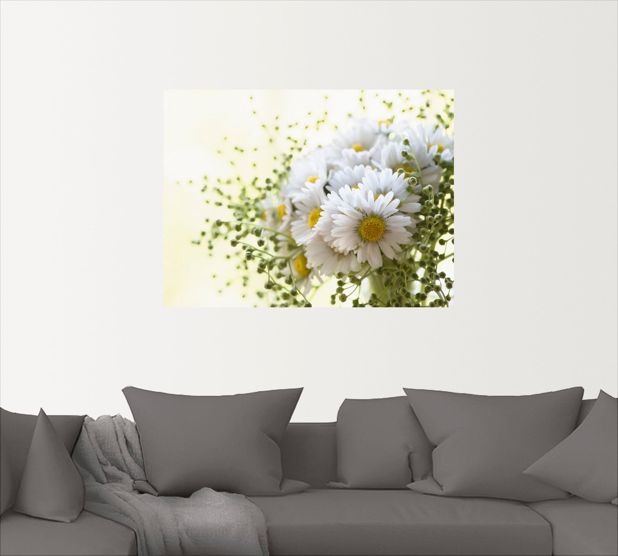 Artland Wandbild »Gänseblümchen und Hofstaat«, Blumen, (1 St.), als Leinwan günstig online kaufen