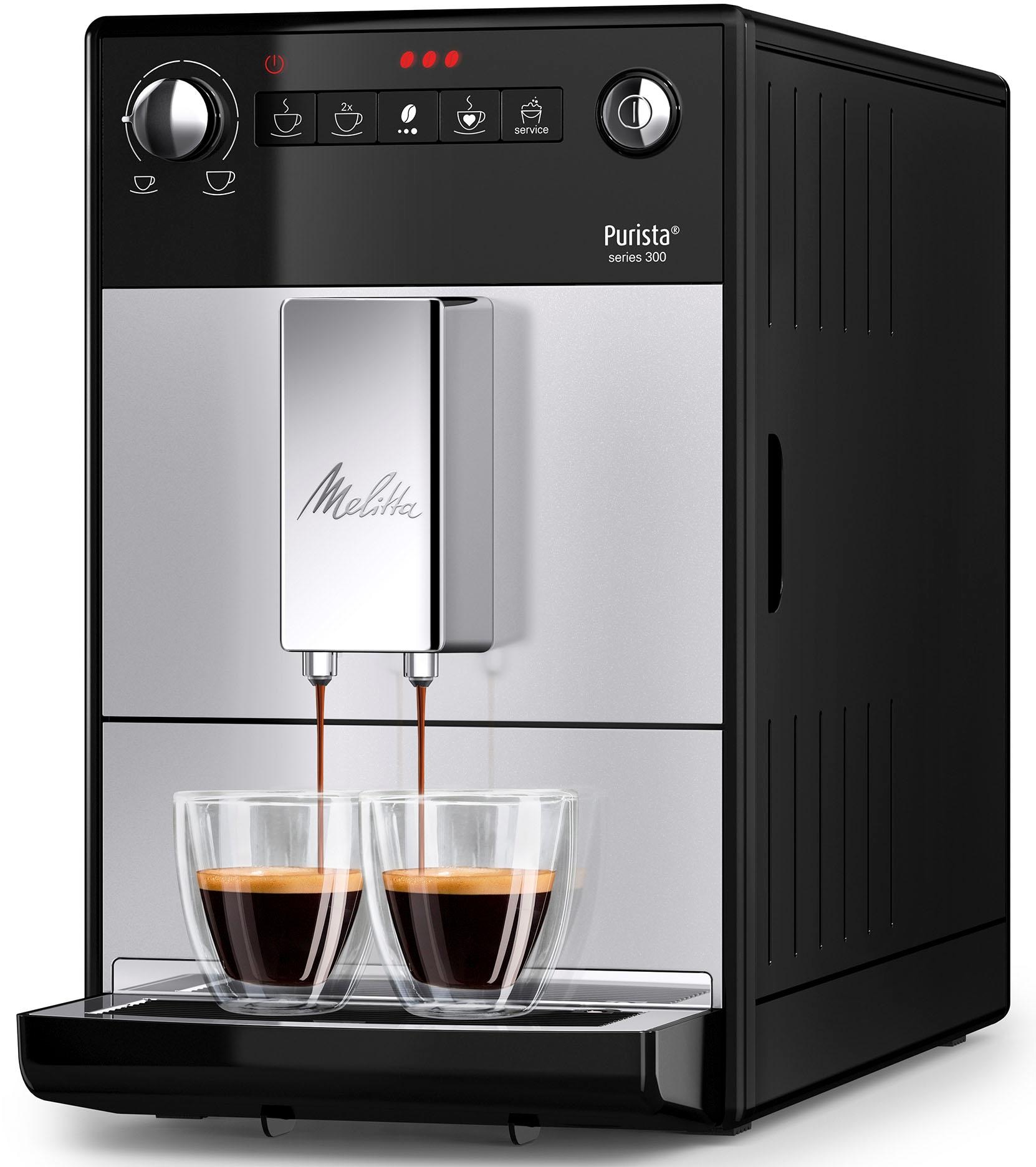 Melitta Kaffeevollautomat »Purista® F230-101, silber/schwarz«, Lieblingskaf günstig online kaufen