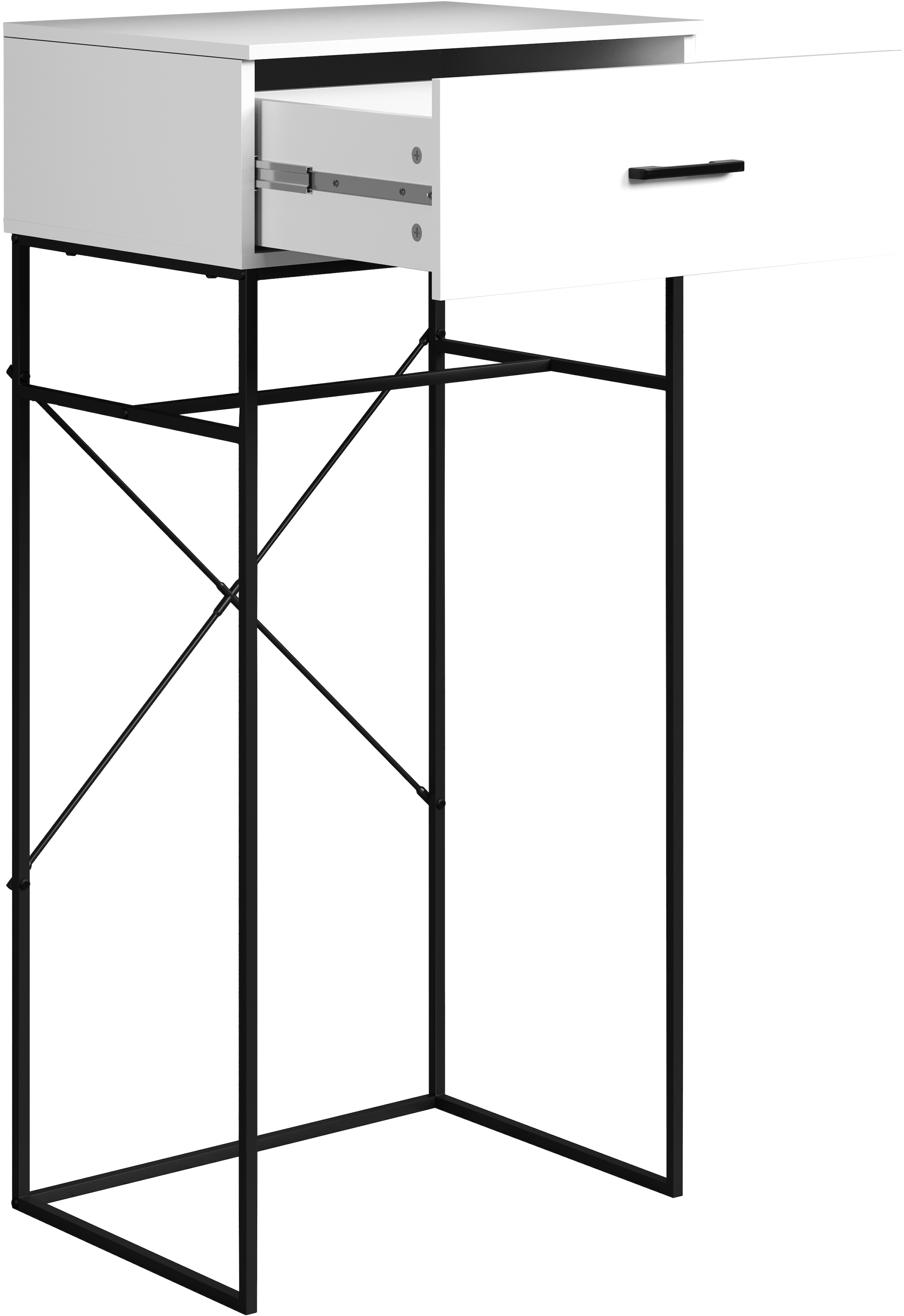 INOSIGN Beistelltisch »Sterling«, (1 St.), Konsolentisch mit Schublade und integrierter Aufhängung - 60/48/132 cm