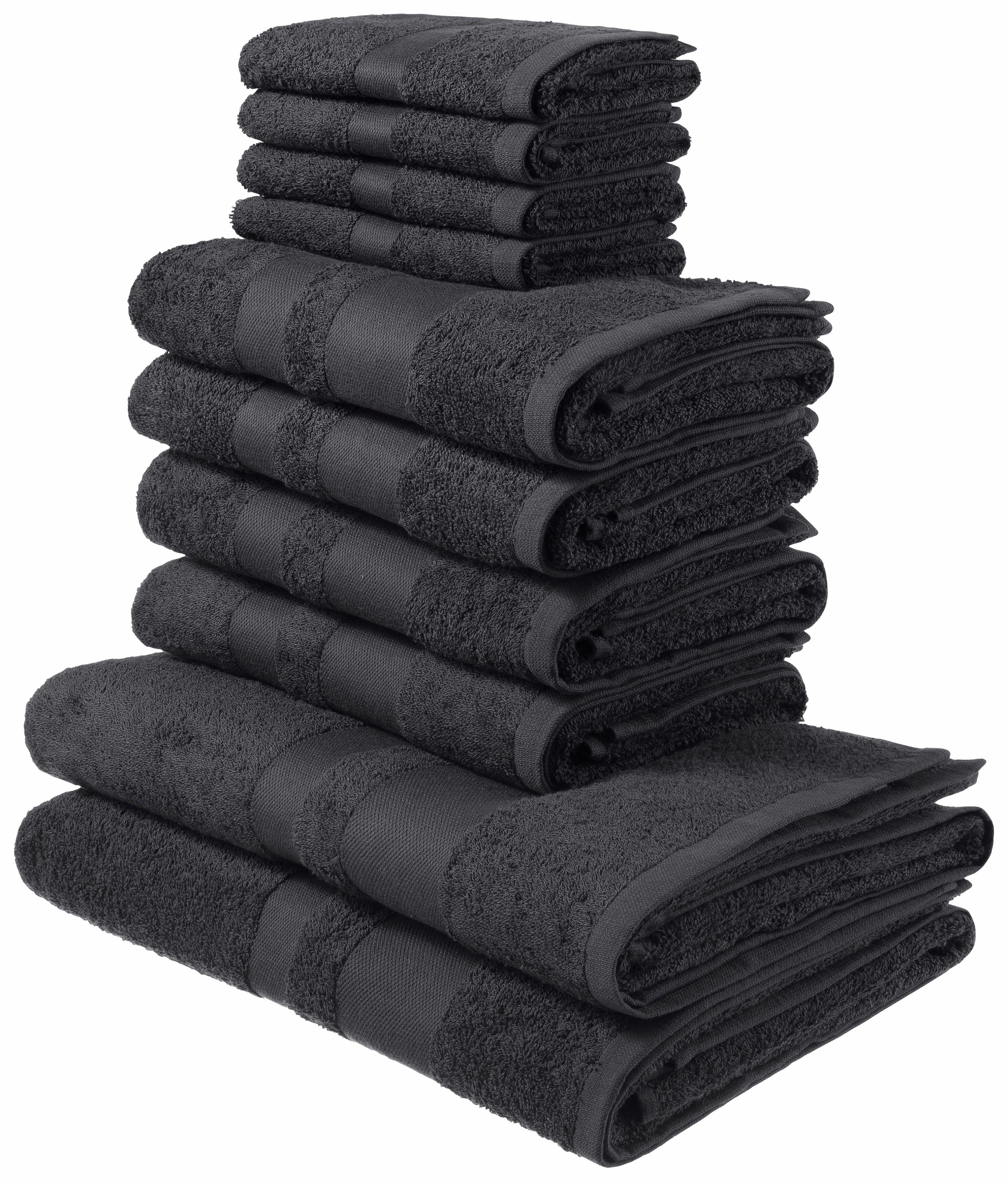 my home Handtuch Set »Vanessa, 10-tlg Handtuch-Set, Duschtücher, Handtücher günstig online kaufen