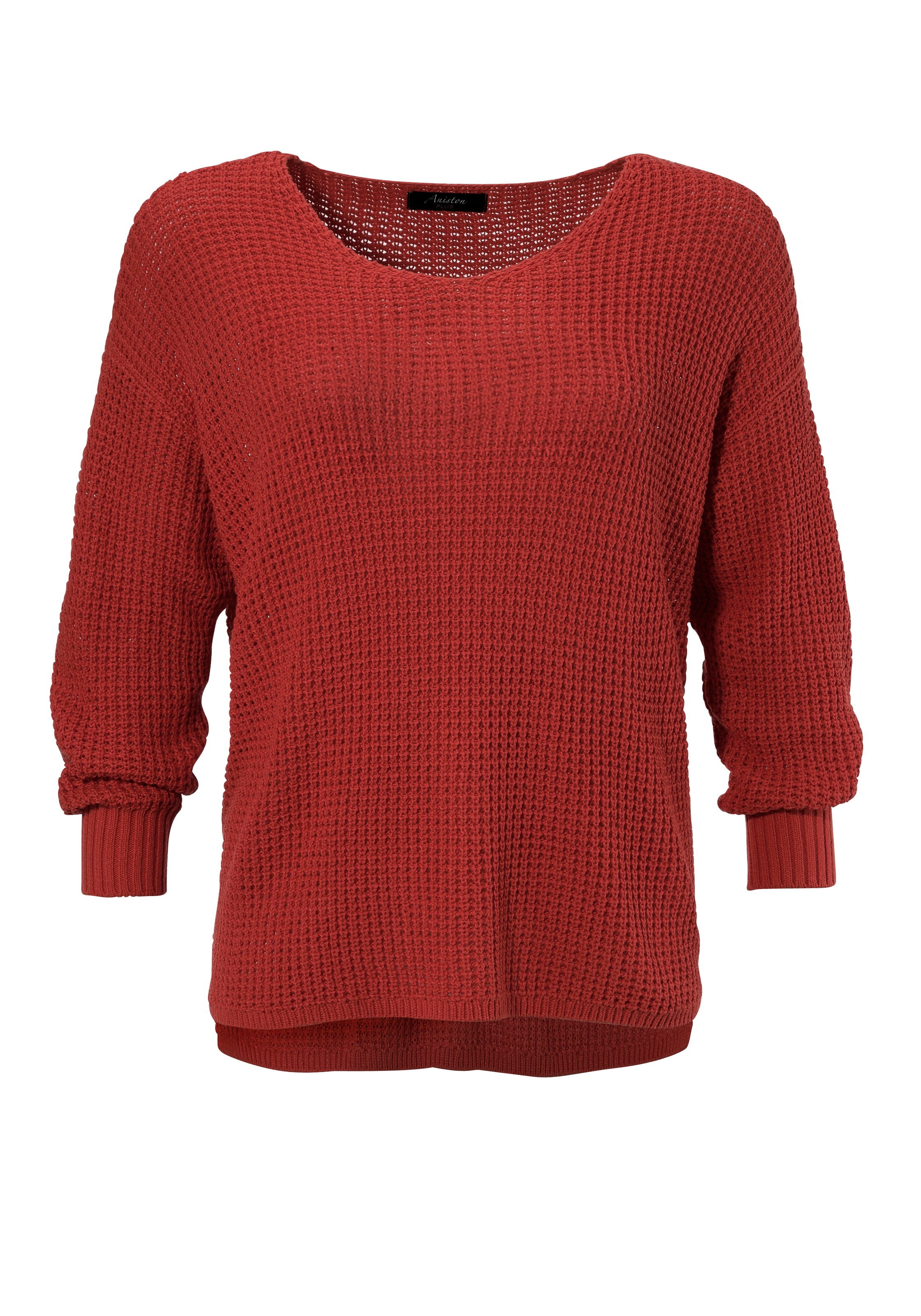 Aniston PLUS Strickpullover, im dezenten Ajour-Strickmuster