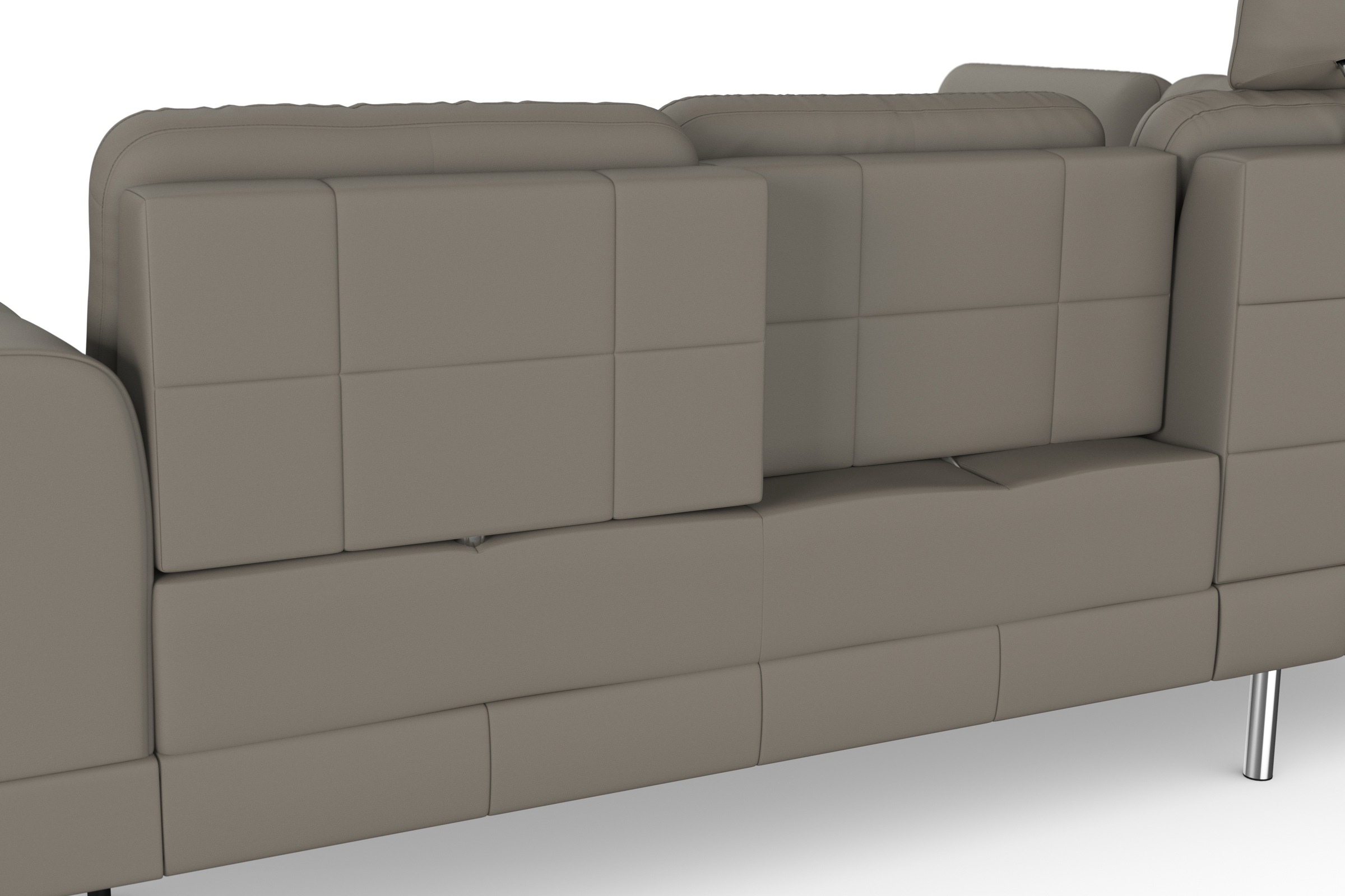 sit&more Ecksofa »Bendigo L-Form«, inklusive Sitztiefenverstellung, Bodenfreiheit 15 cm, in 2 Fußfarben