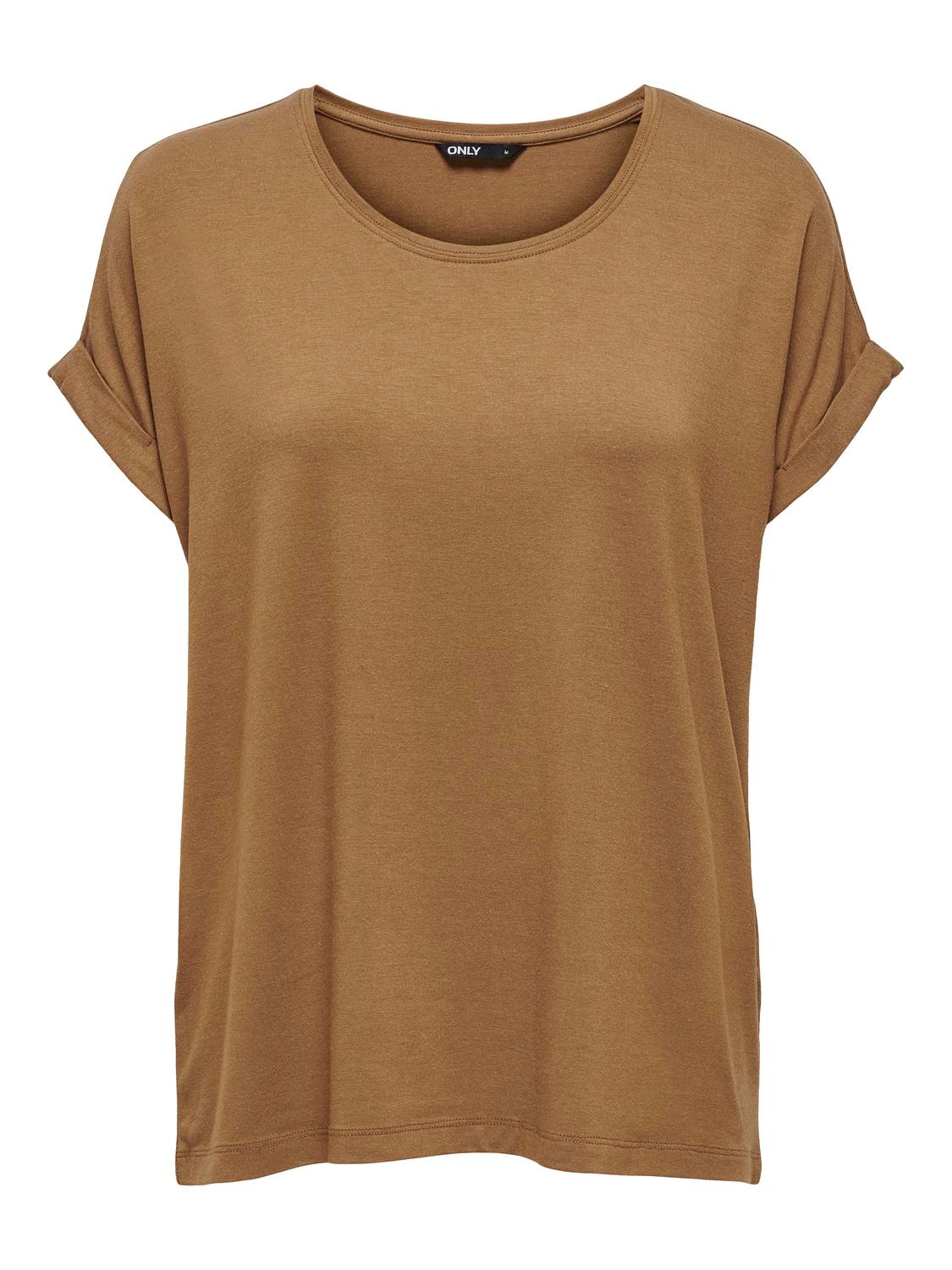 ONLY T-Shirt »ONLMOSTER S/S O-NECK TOP NOOS JRS«, mit Aufschlag am Arm