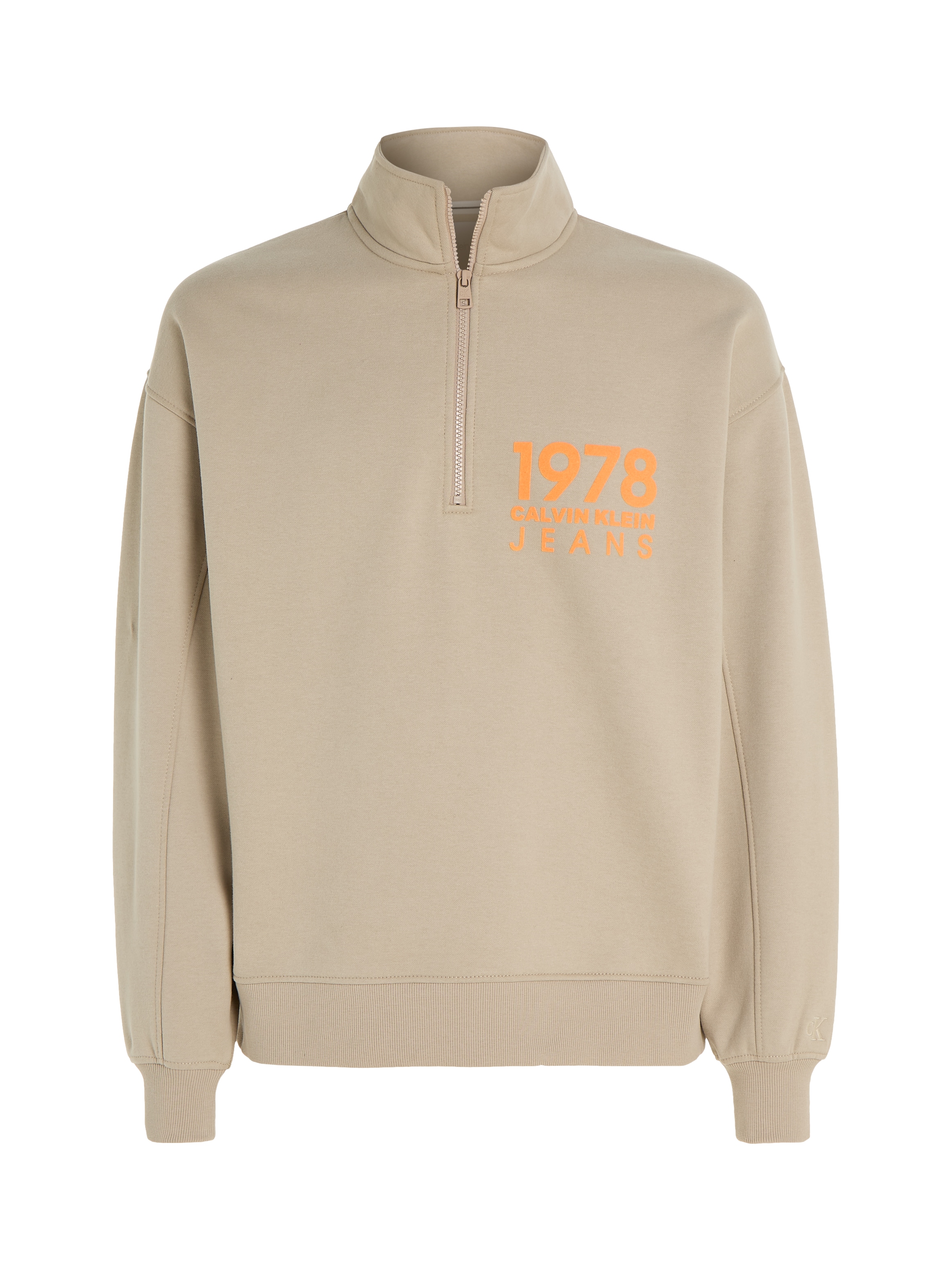 Calvin Klein Jeans Sweatshirt »1978 FLOCK LOGO HALF ZIP«