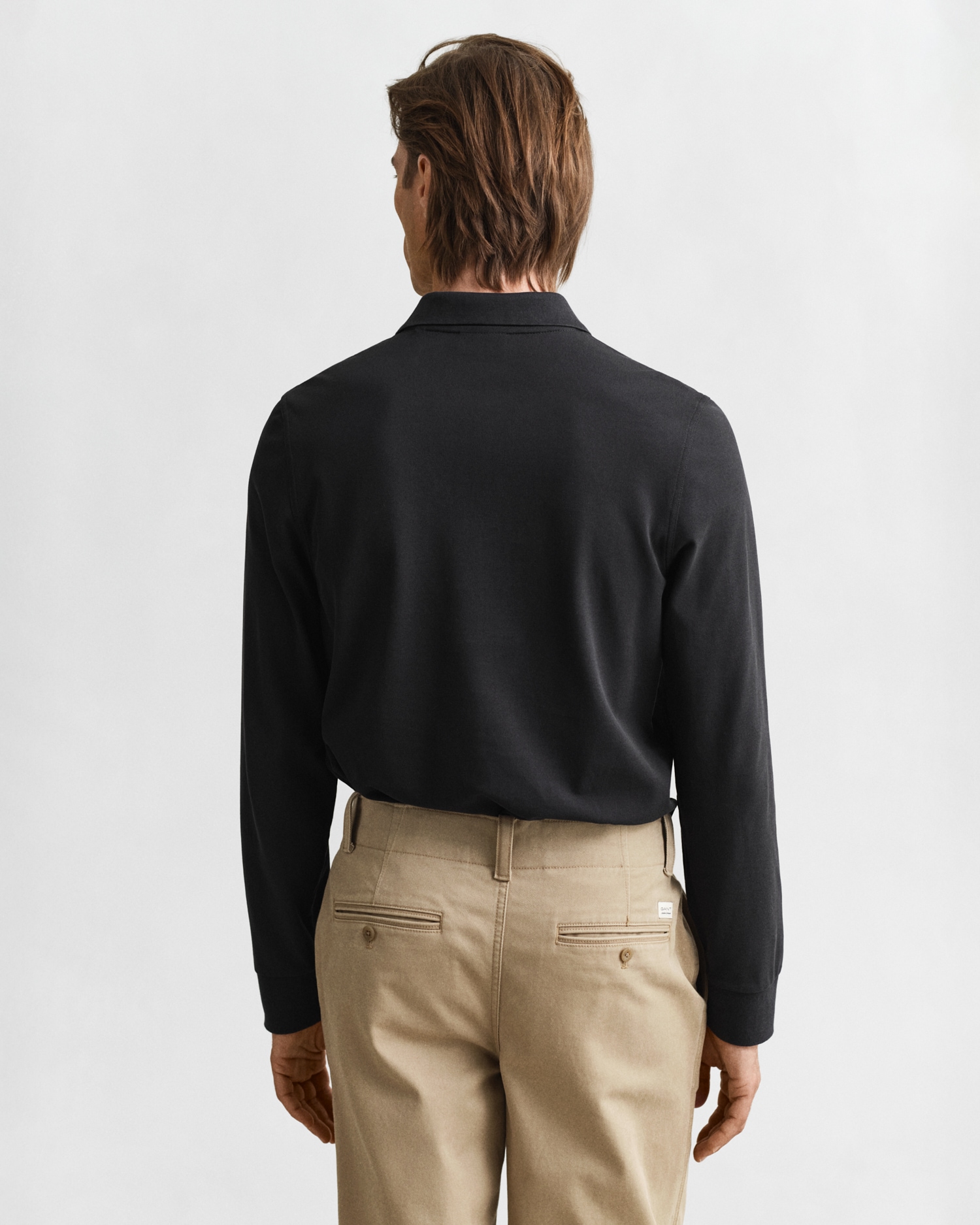 Gant Poloshirt »REG SHIELD LS PIQUE RUGGER« mit Logotickerei auf der Brust