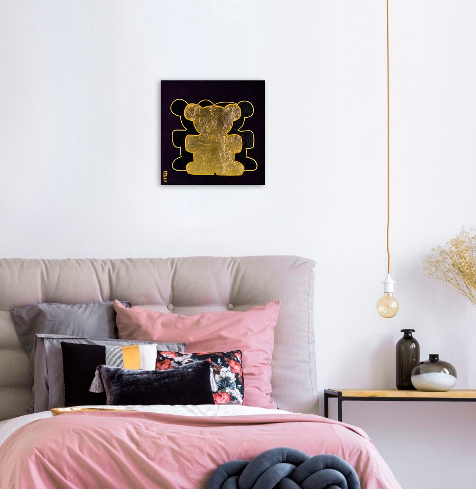queence Leinwandbild »Bears III«, Bär-Bären-Kunst, (1 St.), Premium-Leinwan günstig online kaufen