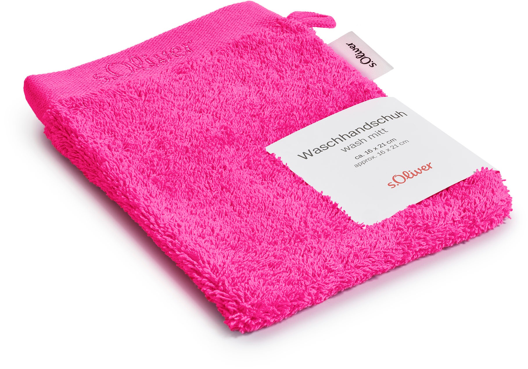 s.Oliver Waschhandschuh »s.Oliver, Premium Qualität, 600 gr/m², auch als Sets erhältlich«, (1 St., Waschlappen 16 x 21 cm), große Farbauswahl, auch als Duschtuch, Handtuch, Gästetuch